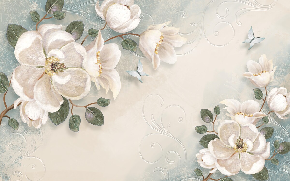 Фотошпалери Білосніжні пелюстки ніжності