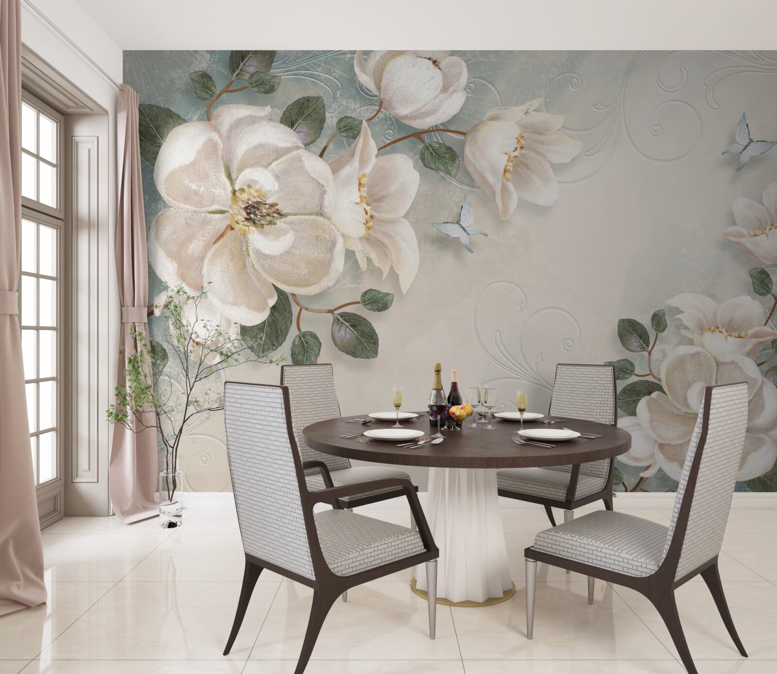 Фотошпалери Білосніжні пелюстки ніжності