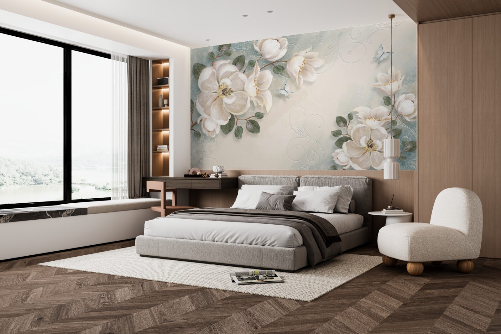 Фотошпалери Білосніжні пелюстки ніжності