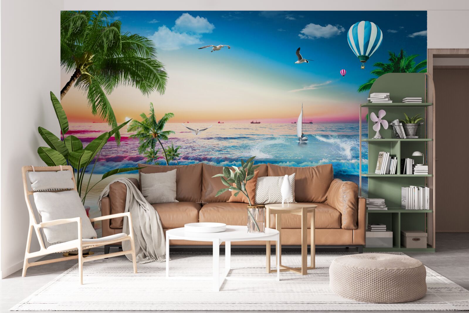 Фотошпалери морський живопис з хвилею