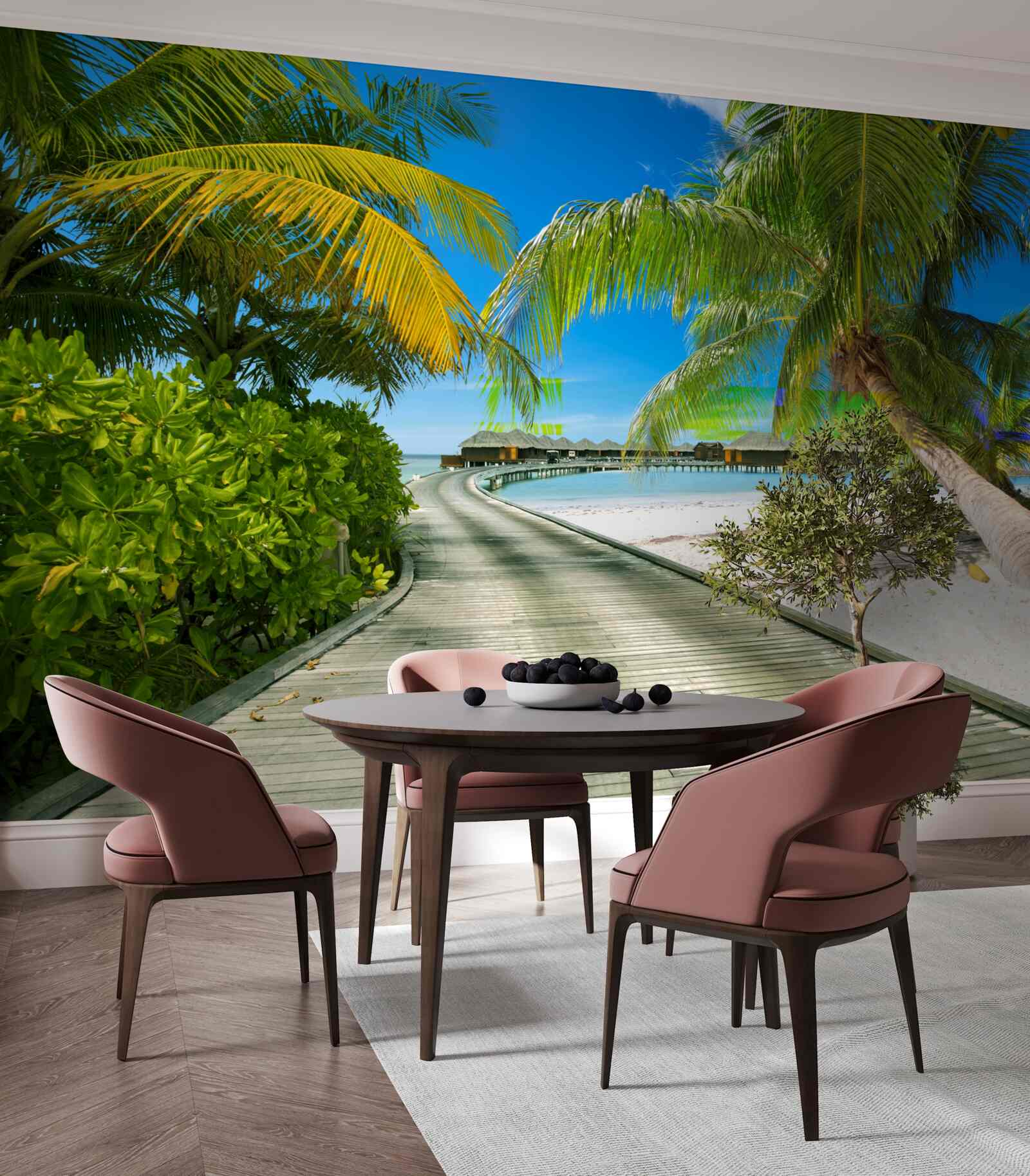 Фотошпалери Стежка до приморських котеджів