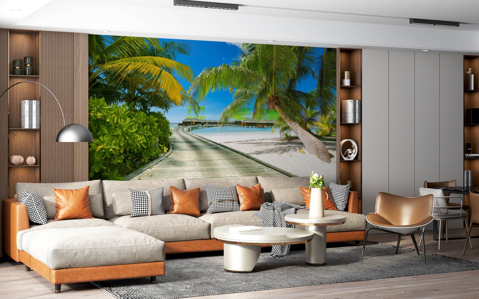 Фотошпалери Стежка до приморських котеджів