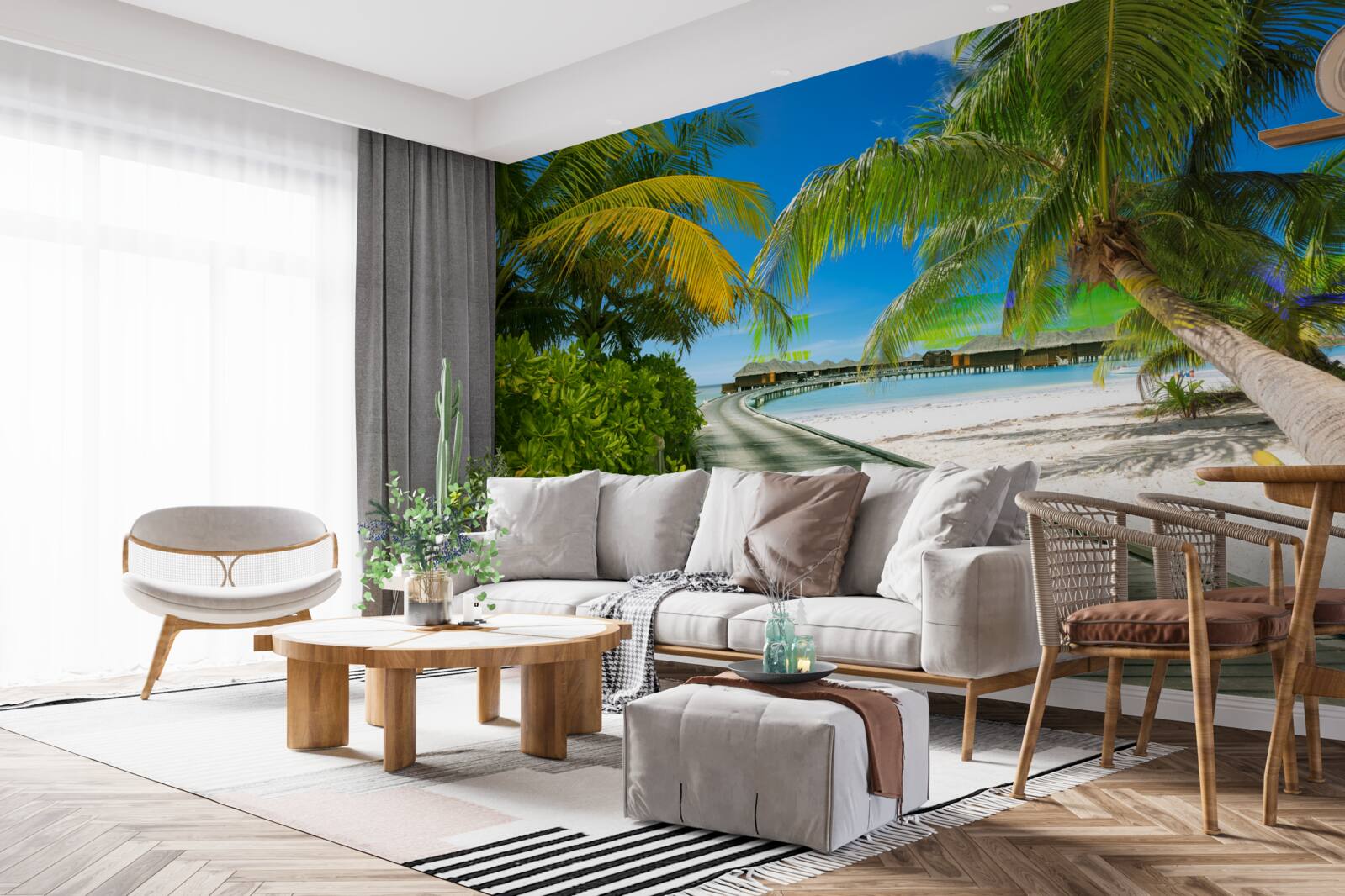 Фотошпалери Стежка до приморських котеджів