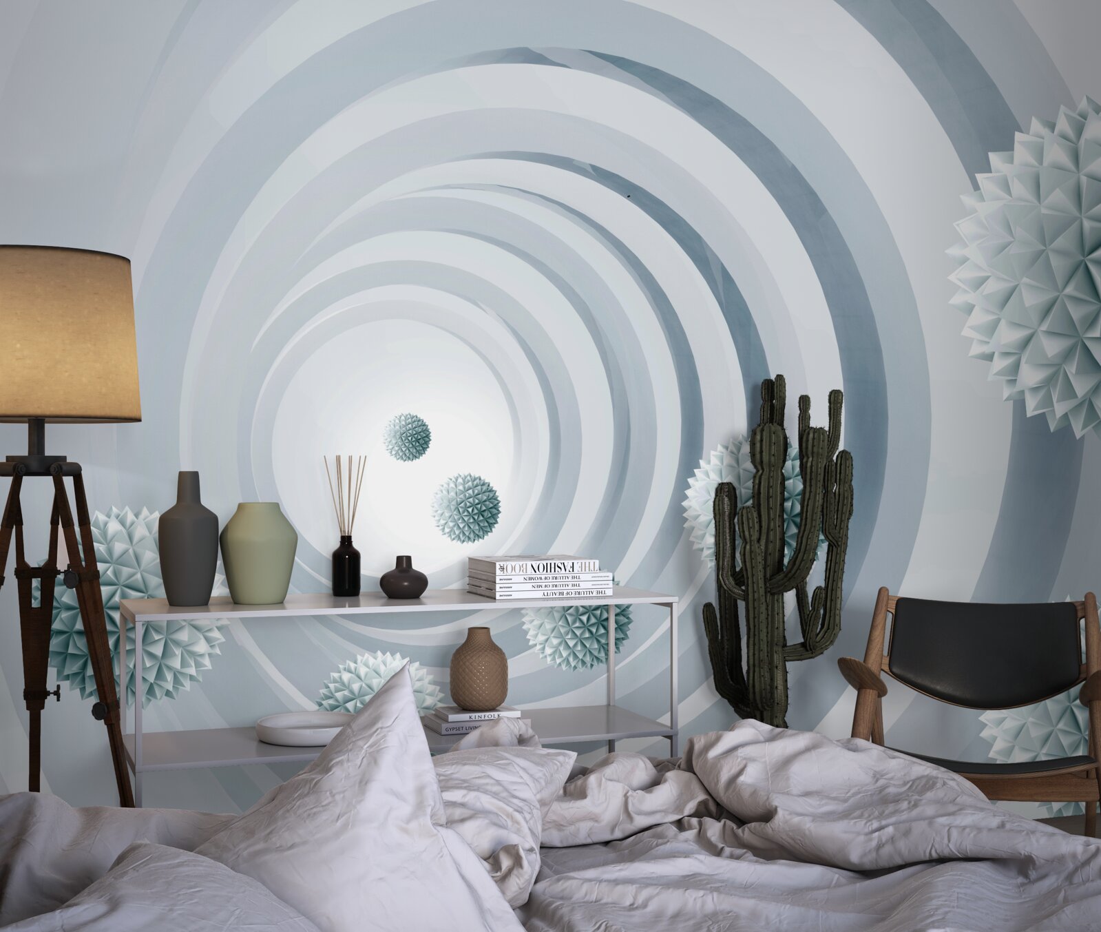 Фотошпалери кулі зникають у круговому проході