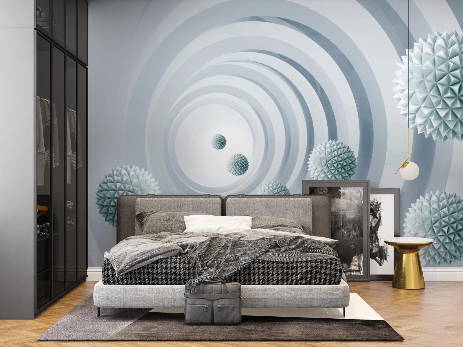 Фотошпалери кулі зникають у круговому проході