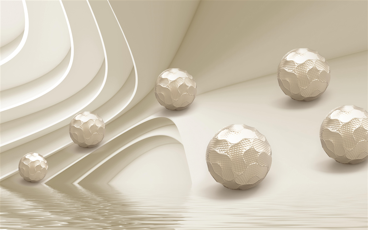 Фотошпалери грановані кульки, що котяться вниз