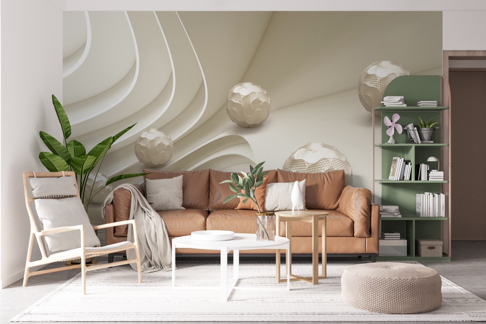 Фотошпалери грановані кульки, що котяться вниз