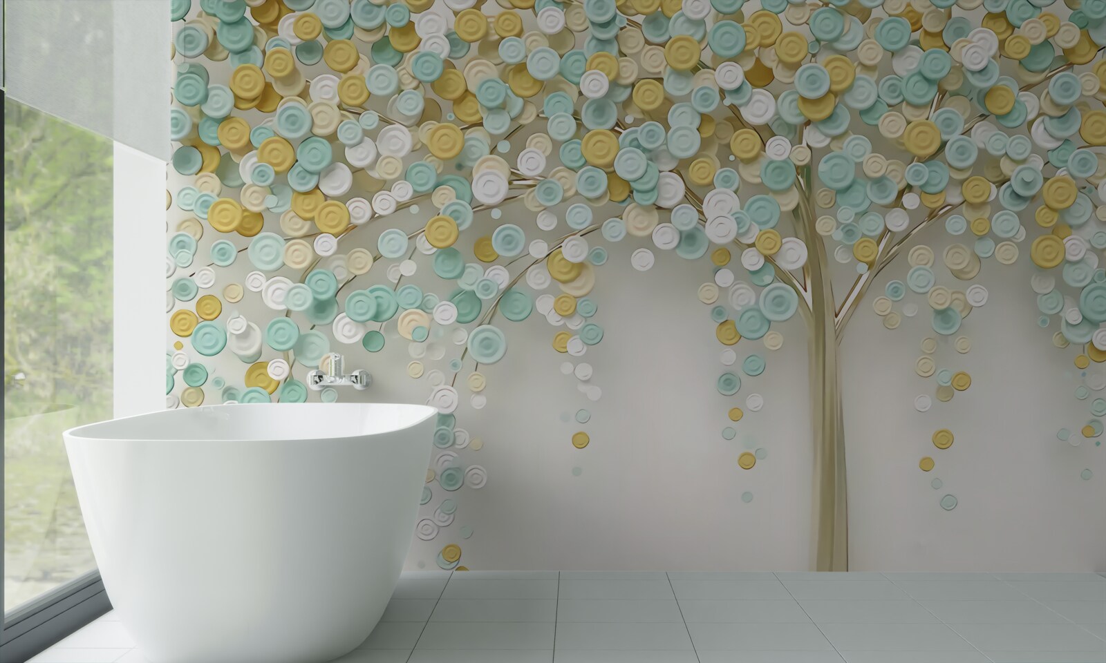 Фотошпалери сяйво літніх відтінків на деревині