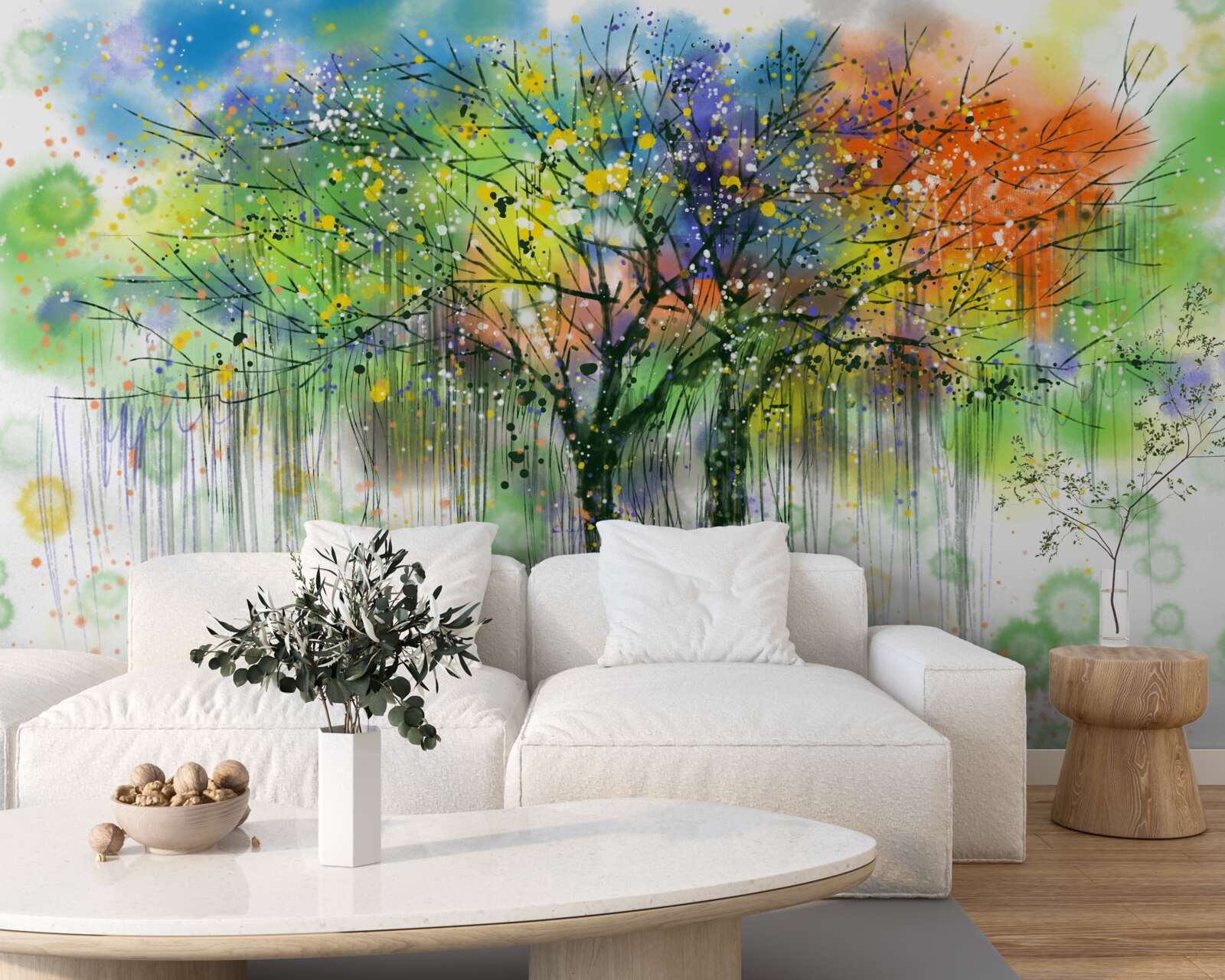 Фотошпалери Осінній ліс сповнений яскравих кольорів