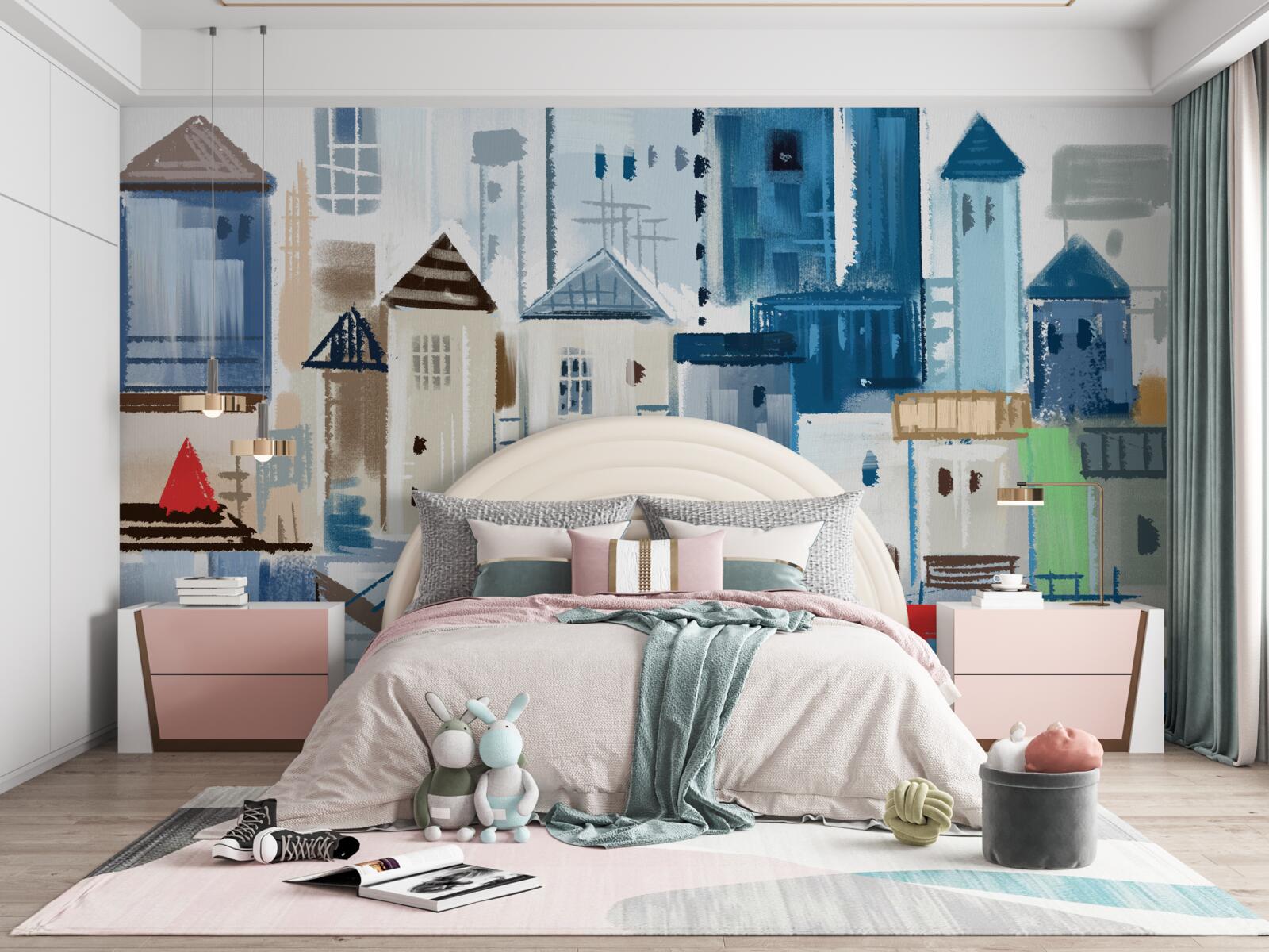 Фотошпалери анімована міська архітектура