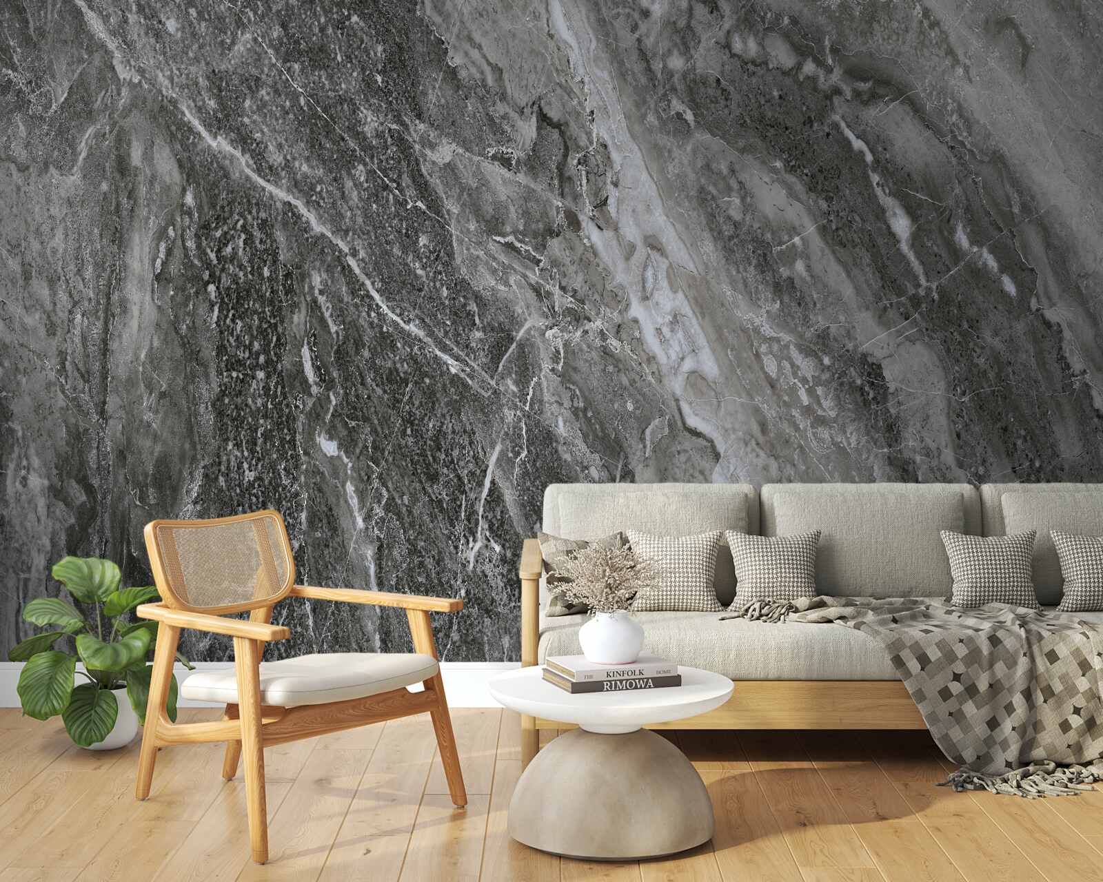 Фотошпалери мармурова абстракція в гуркоті грому