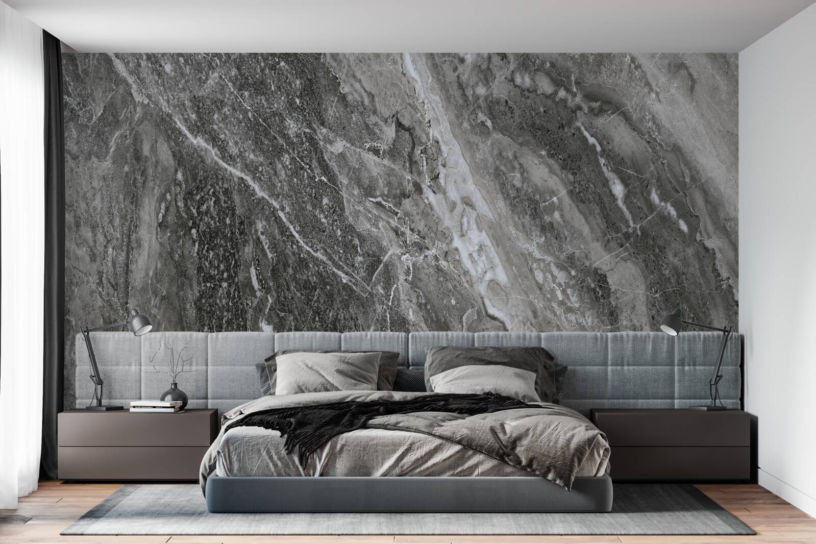 Фотошпалери мармурова абстракція в гуркоті грому