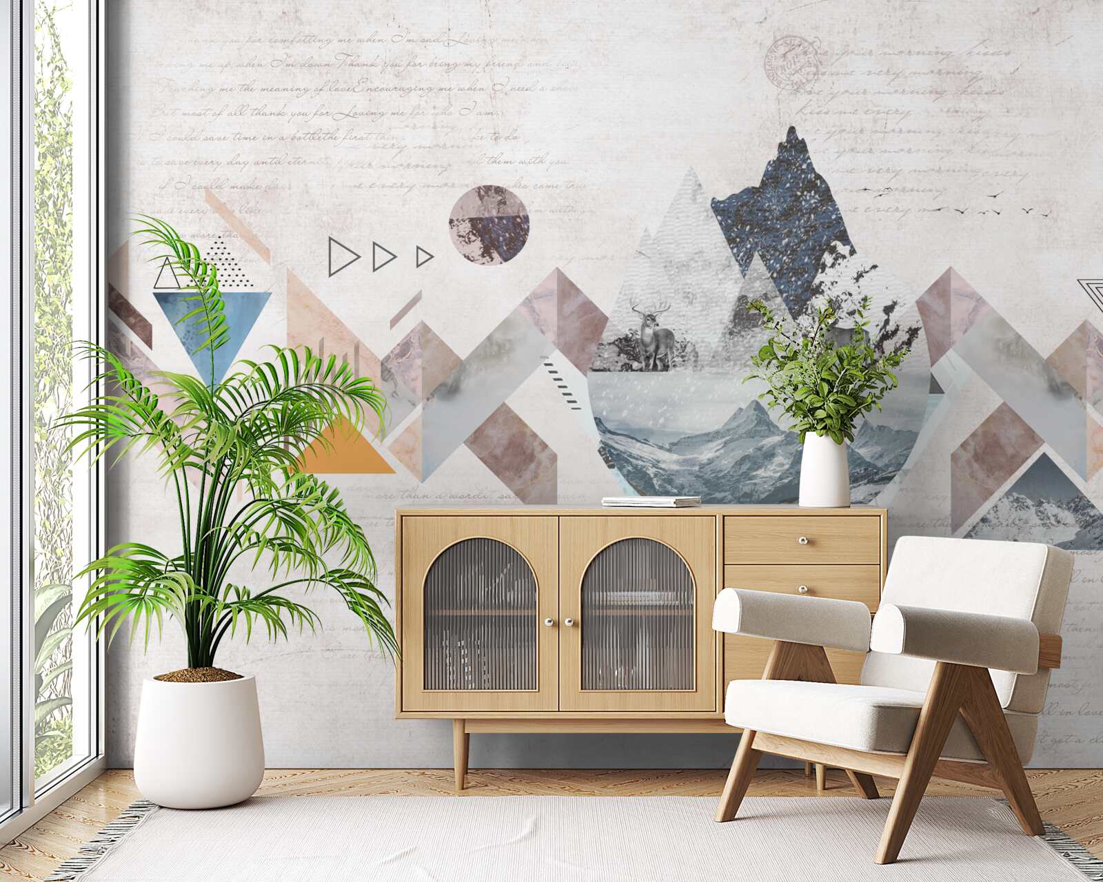 Фотошпалери зимова замальовка бурхливого водного хаосу