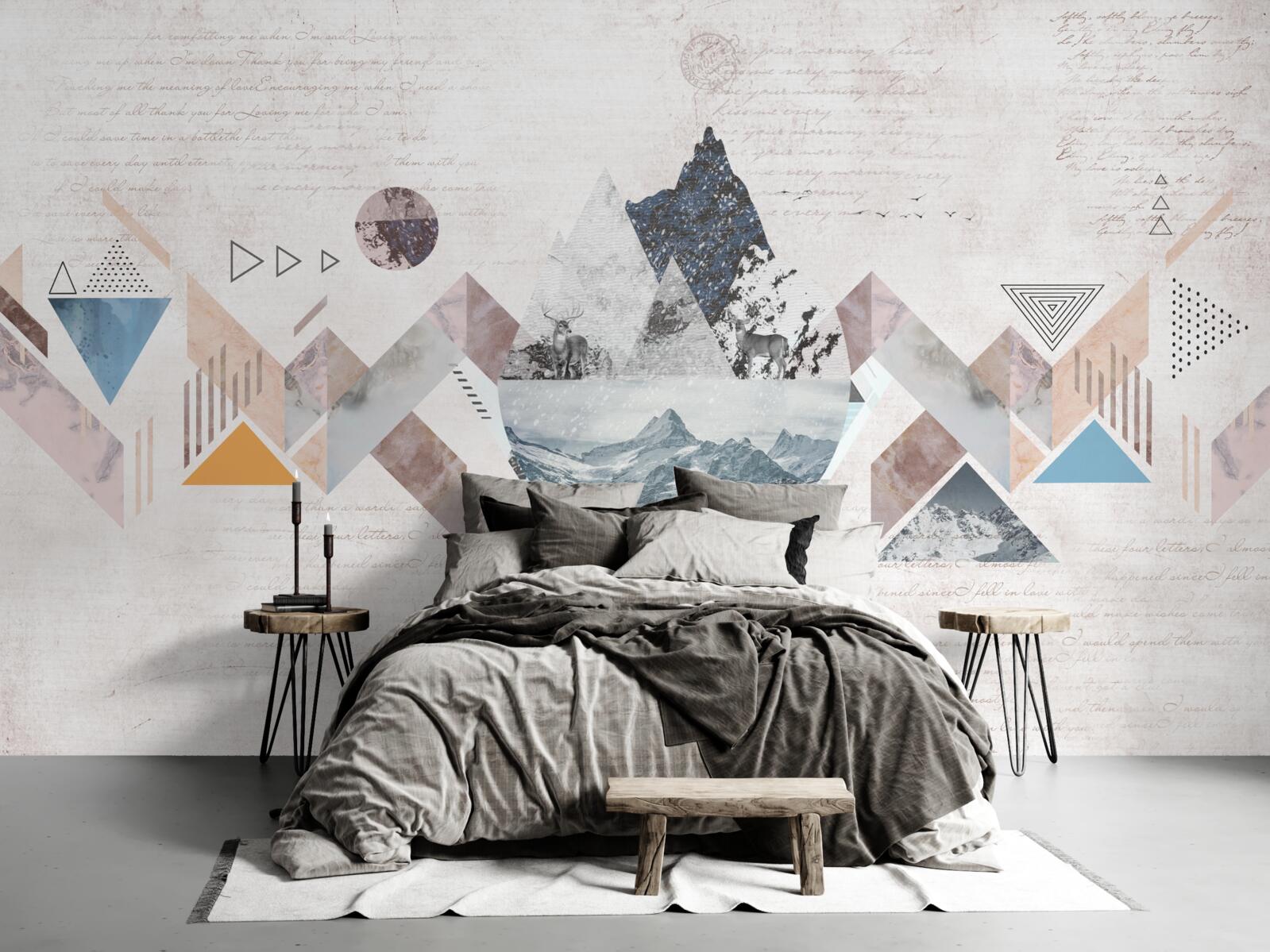 Фотошпалери зимова замальовка бурхливого водного хаосу