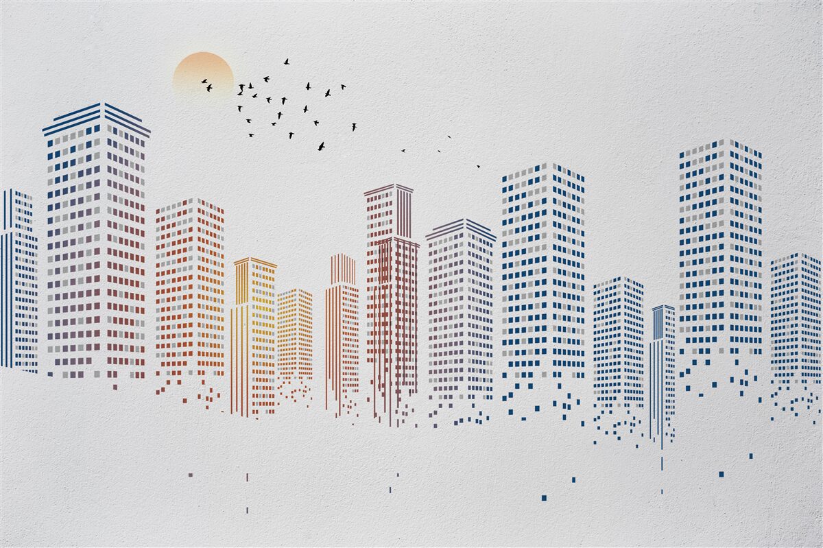 Фотошпалери сучасні панорами міст