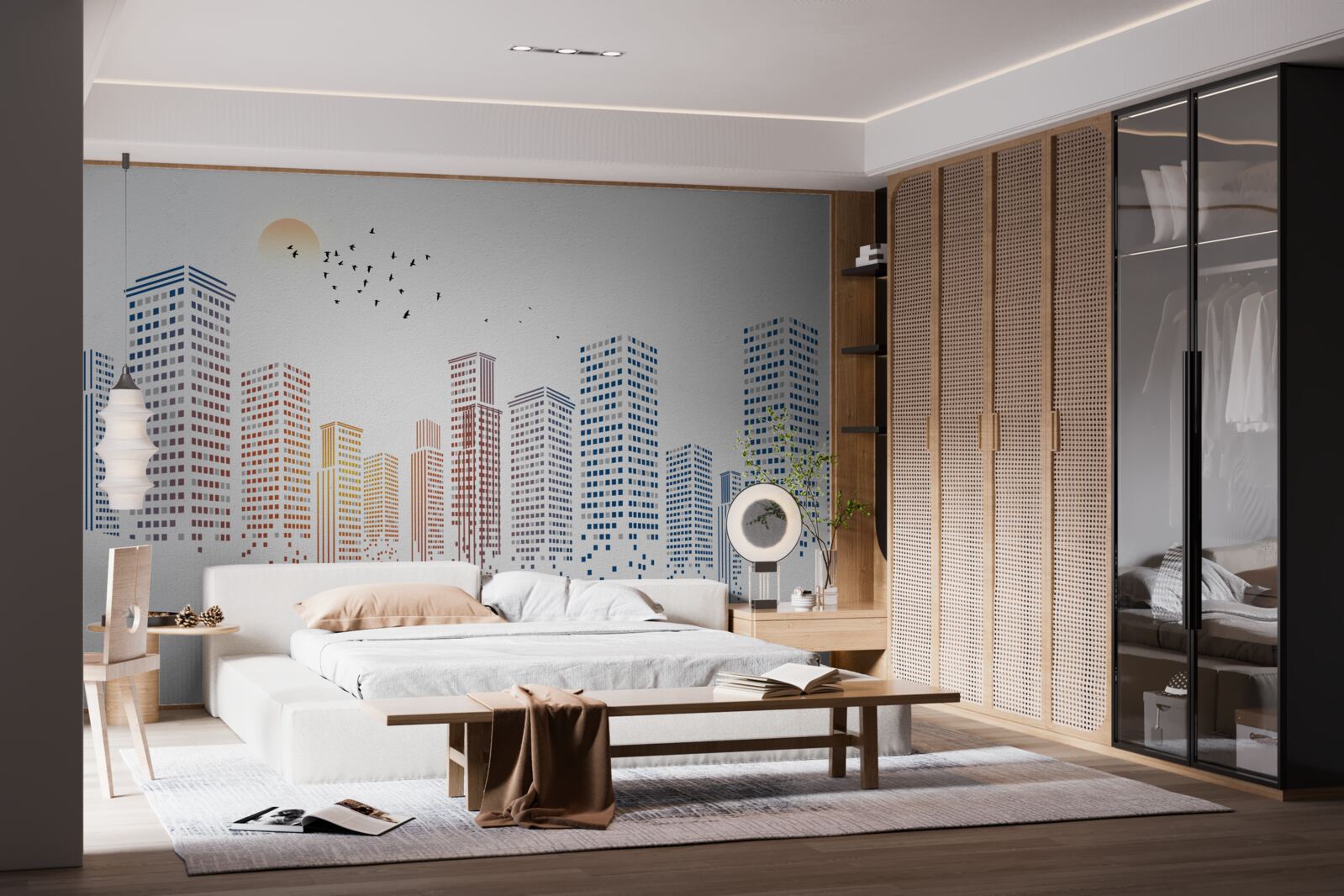 Фотошпалери сучасні панорами міст