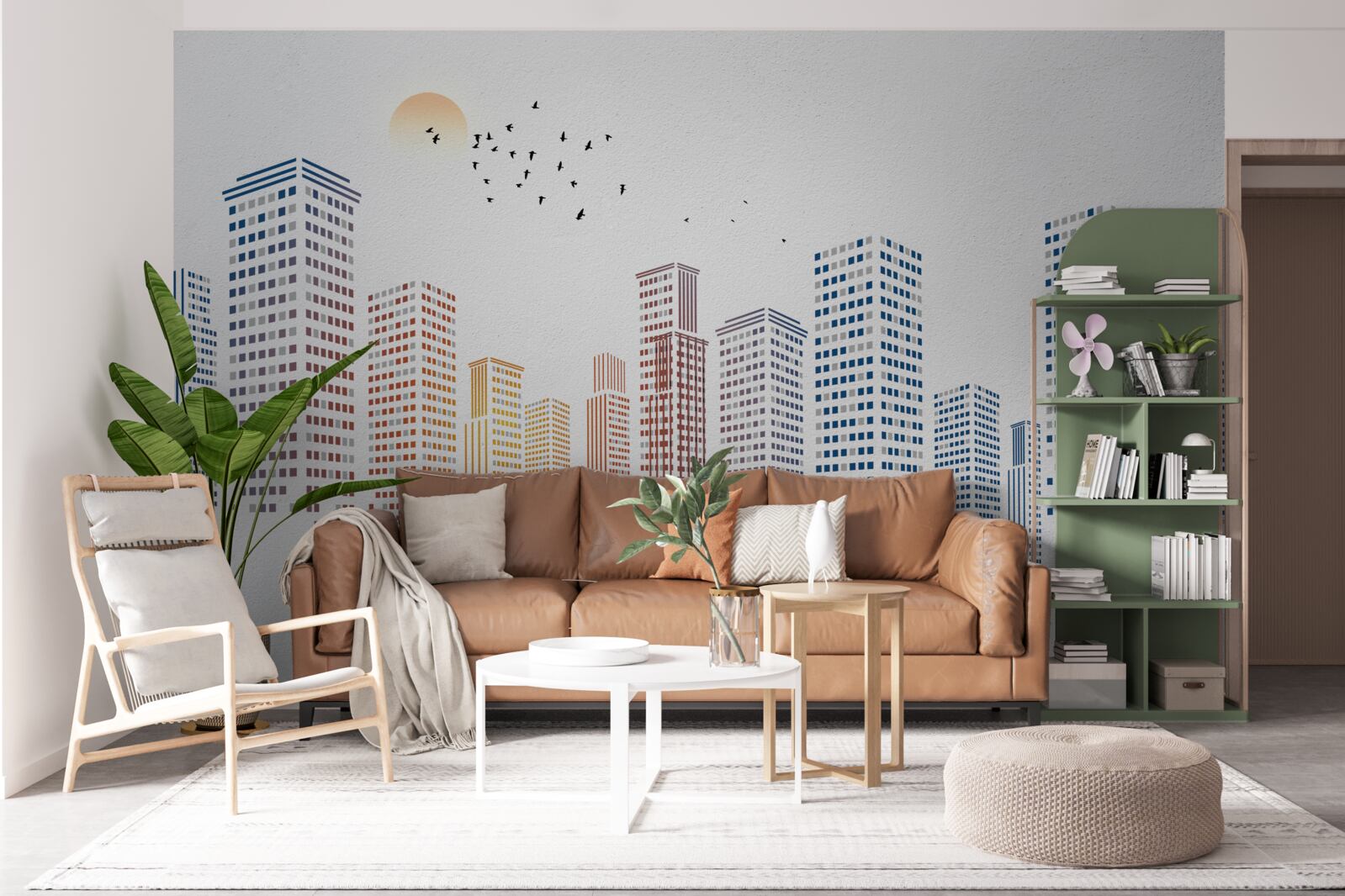 Фотошпалери сучасні панорами міст