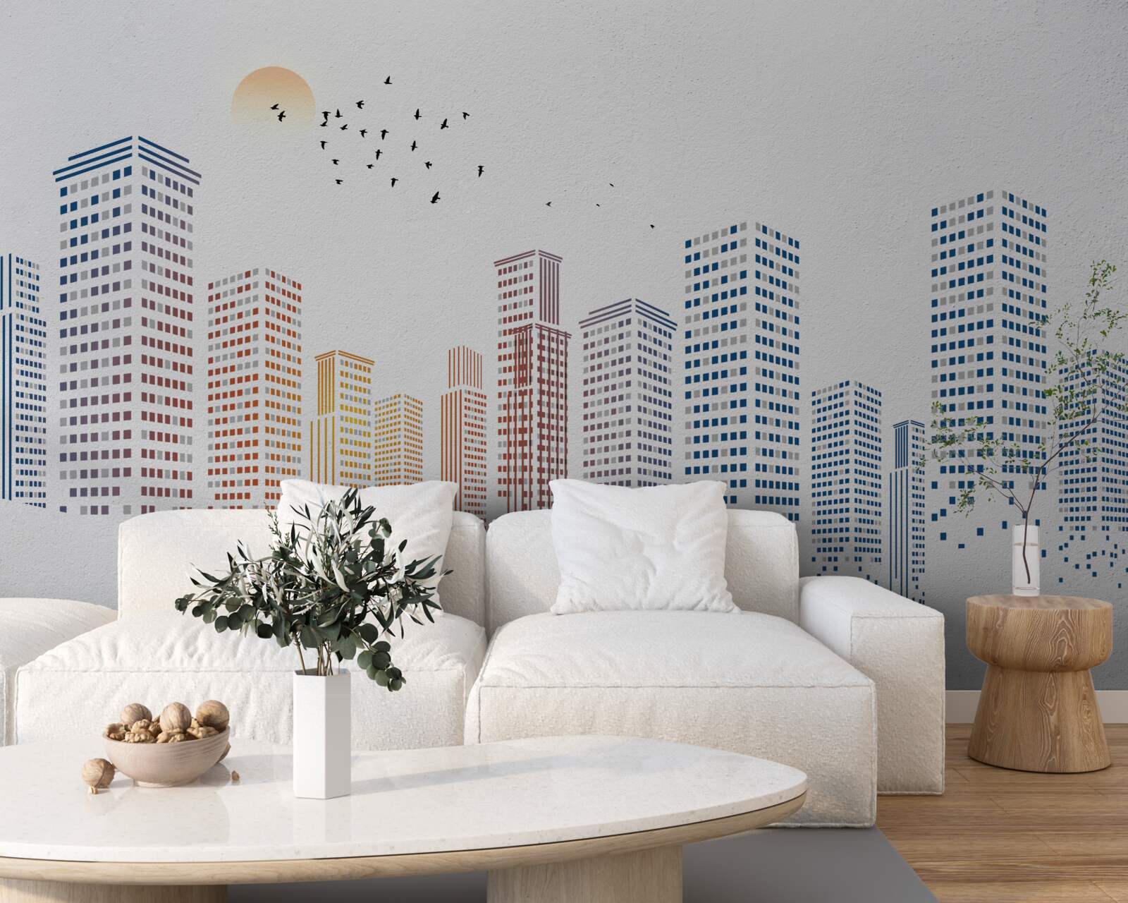 Фотошпалери сучасні панорами міст