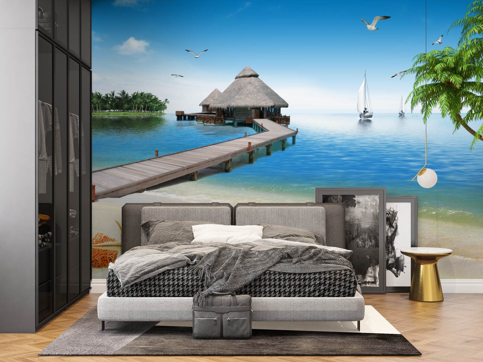 Фотошпалери тиха острівна лагуна