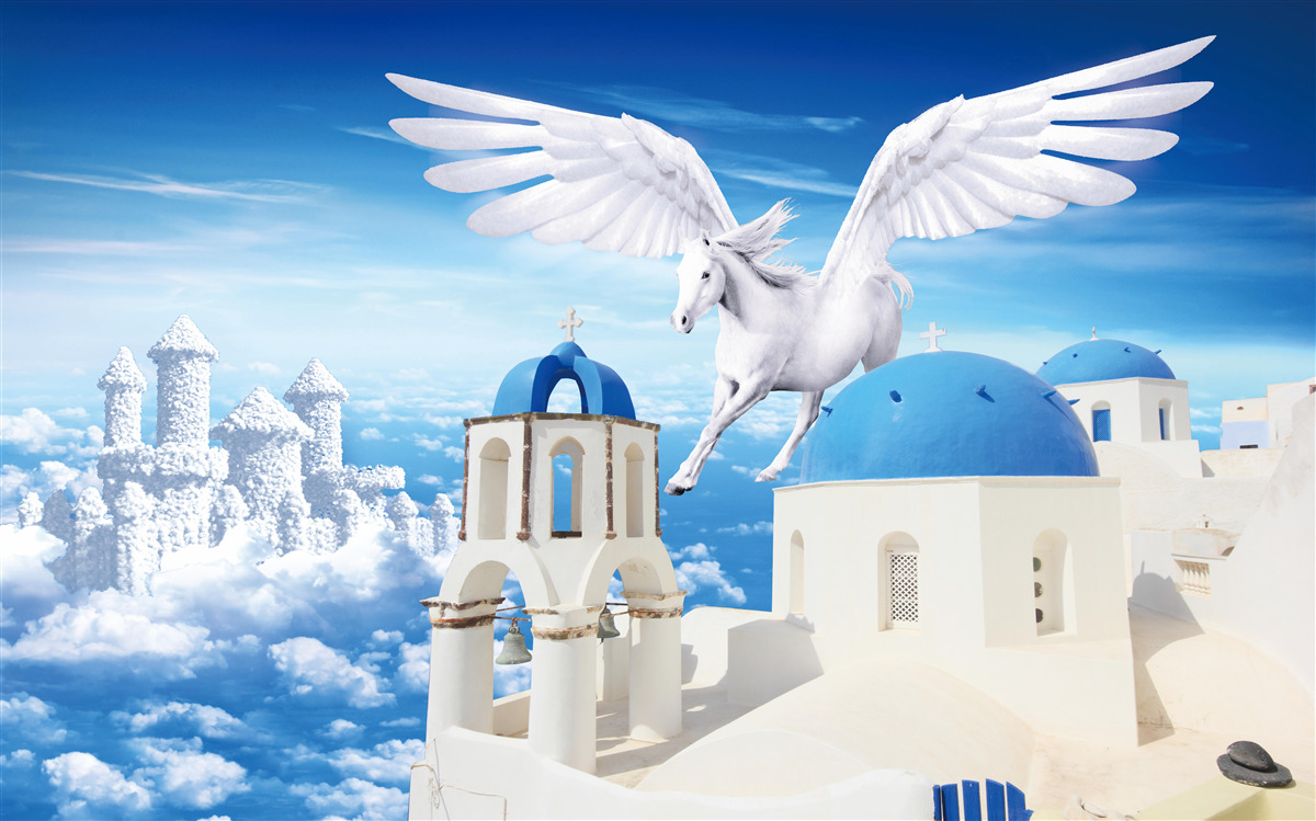 Фотошпалери ковзаючий легкий пегас