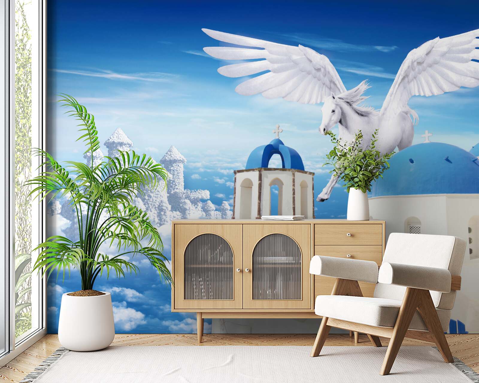 Фотошпалери ковзаючий легкий пегас