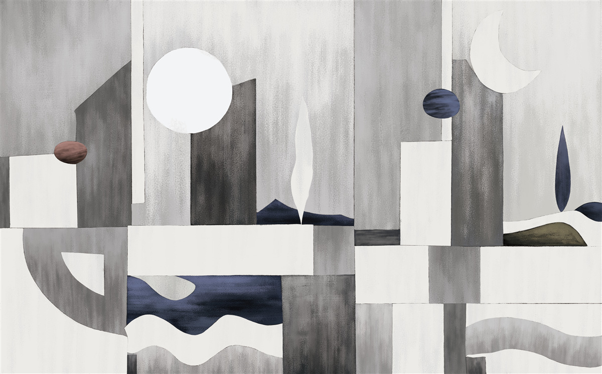 Фотошпалери місто прокидається під висхідним сонцем