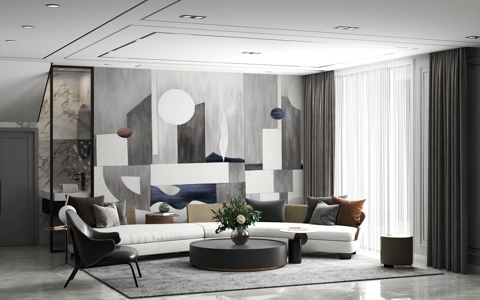 Фотошпалери місто прокидається під висхідним сонцем