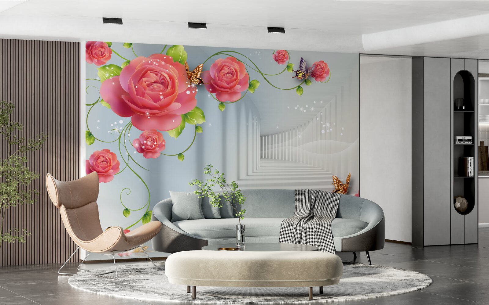 Фотошпалери перед батьками лежать червоні троянди