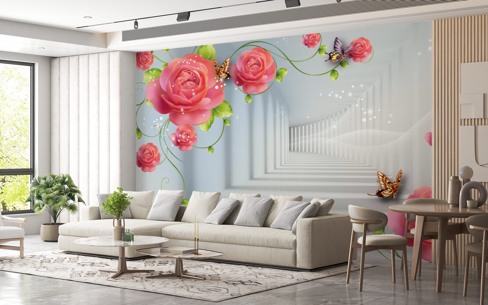 Фотошпалери перед батьками лежать червоні троянди