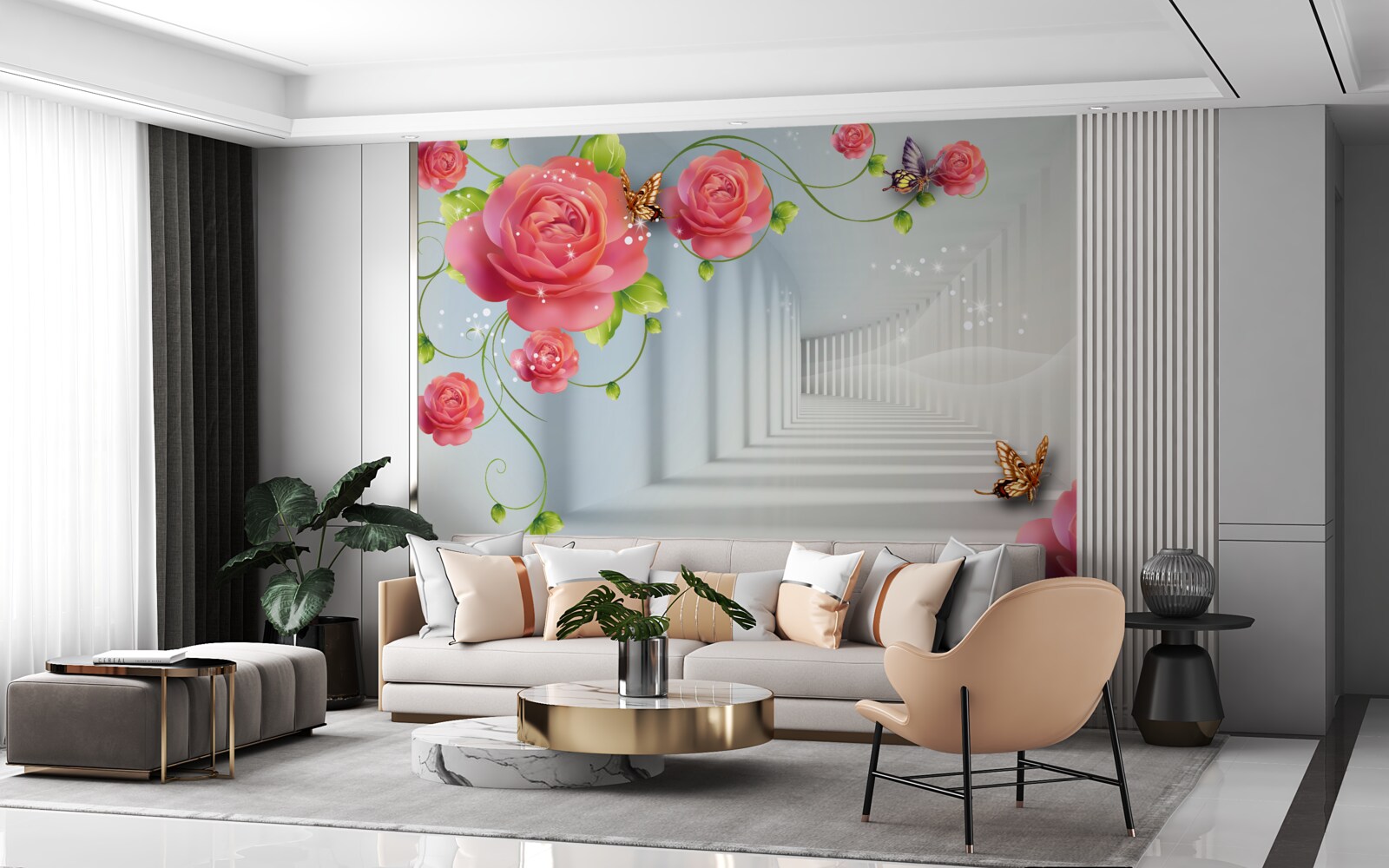 Фотошпалери перед батьками лежать червоні троянди