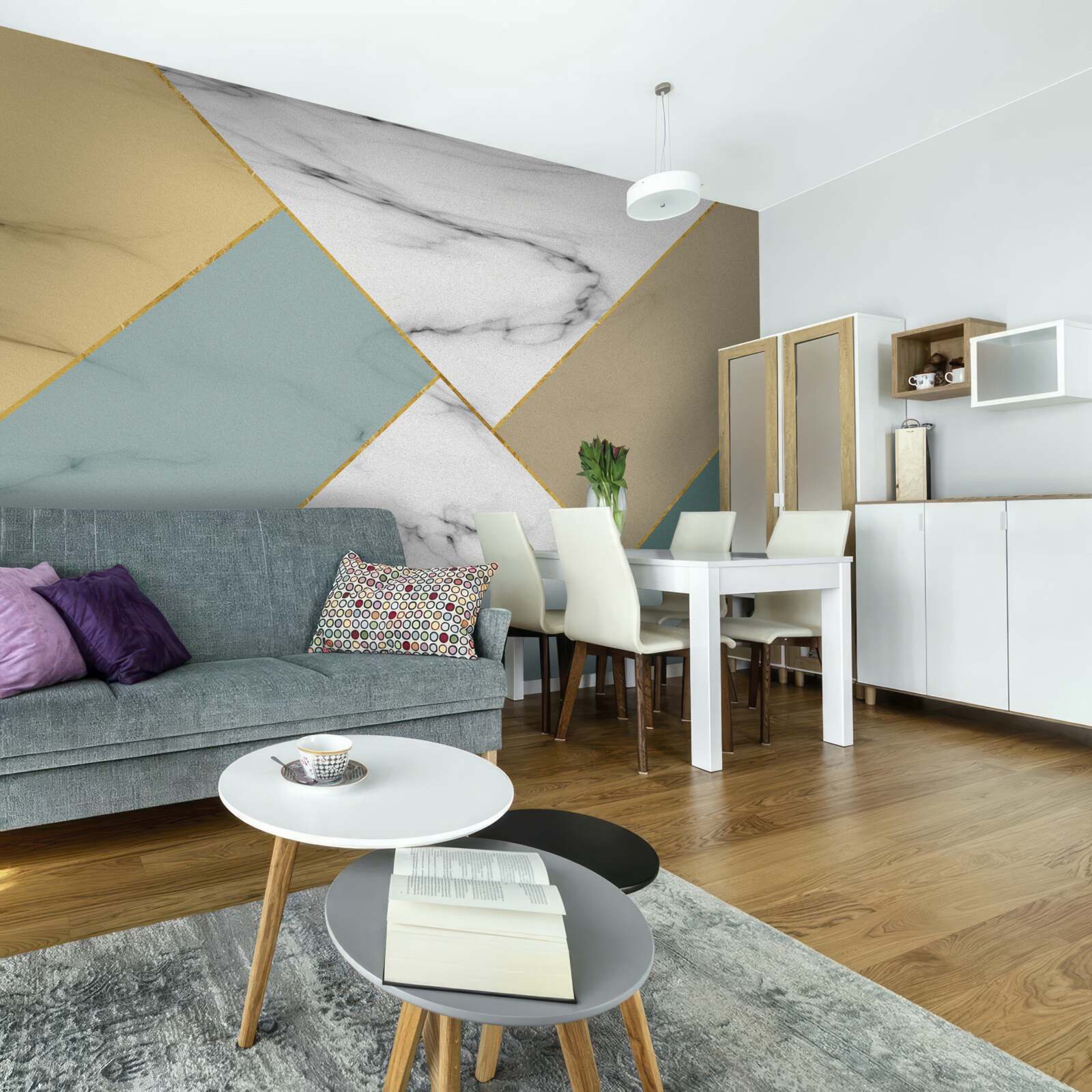 Фотошпалери різнокольоровий мармуровий камінь