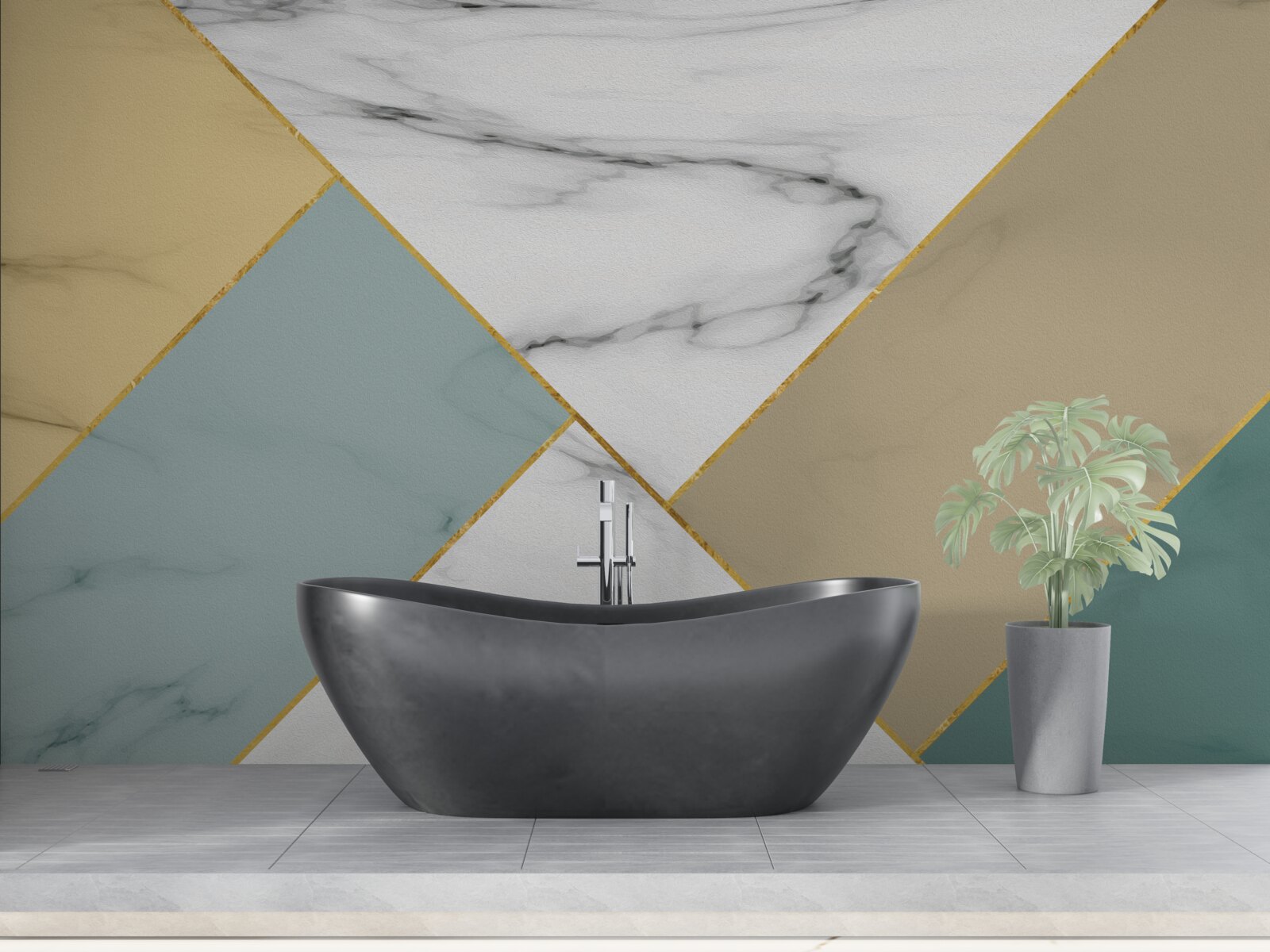 Фотошпалери різнокольоровий мармуровий камінь