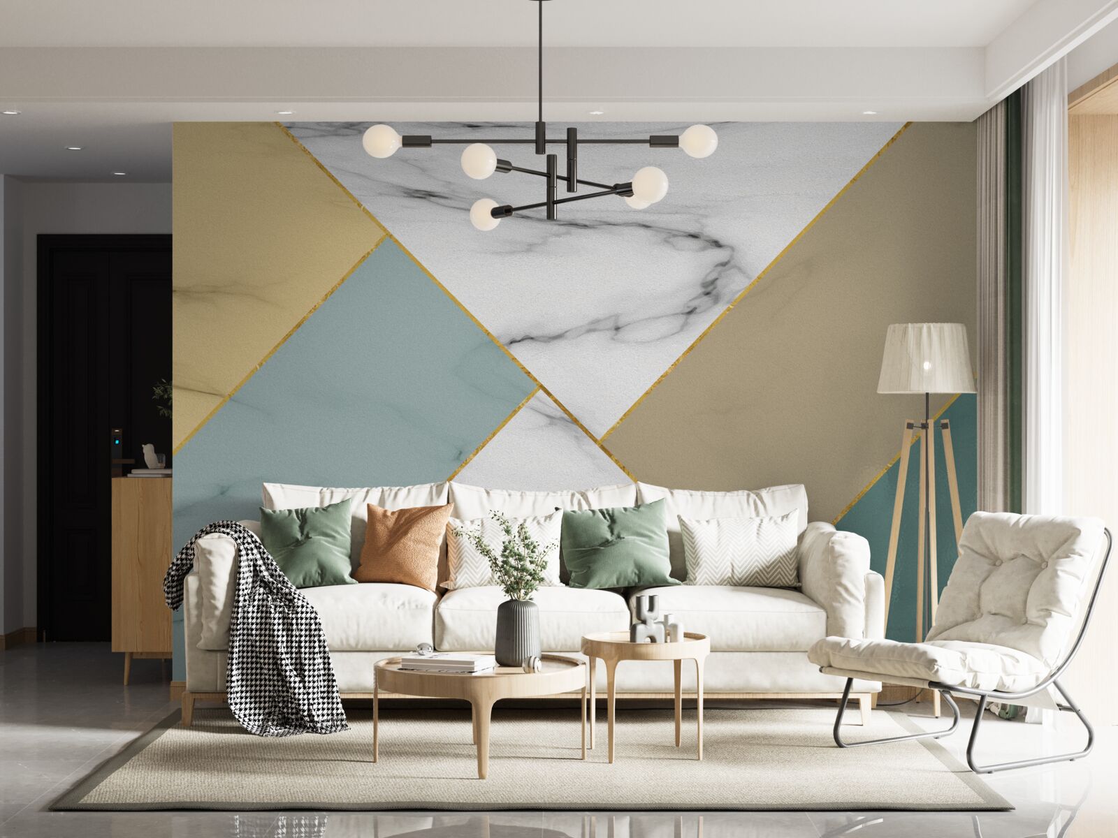 Фотошпалери різнокольоровий мармуровий камінь