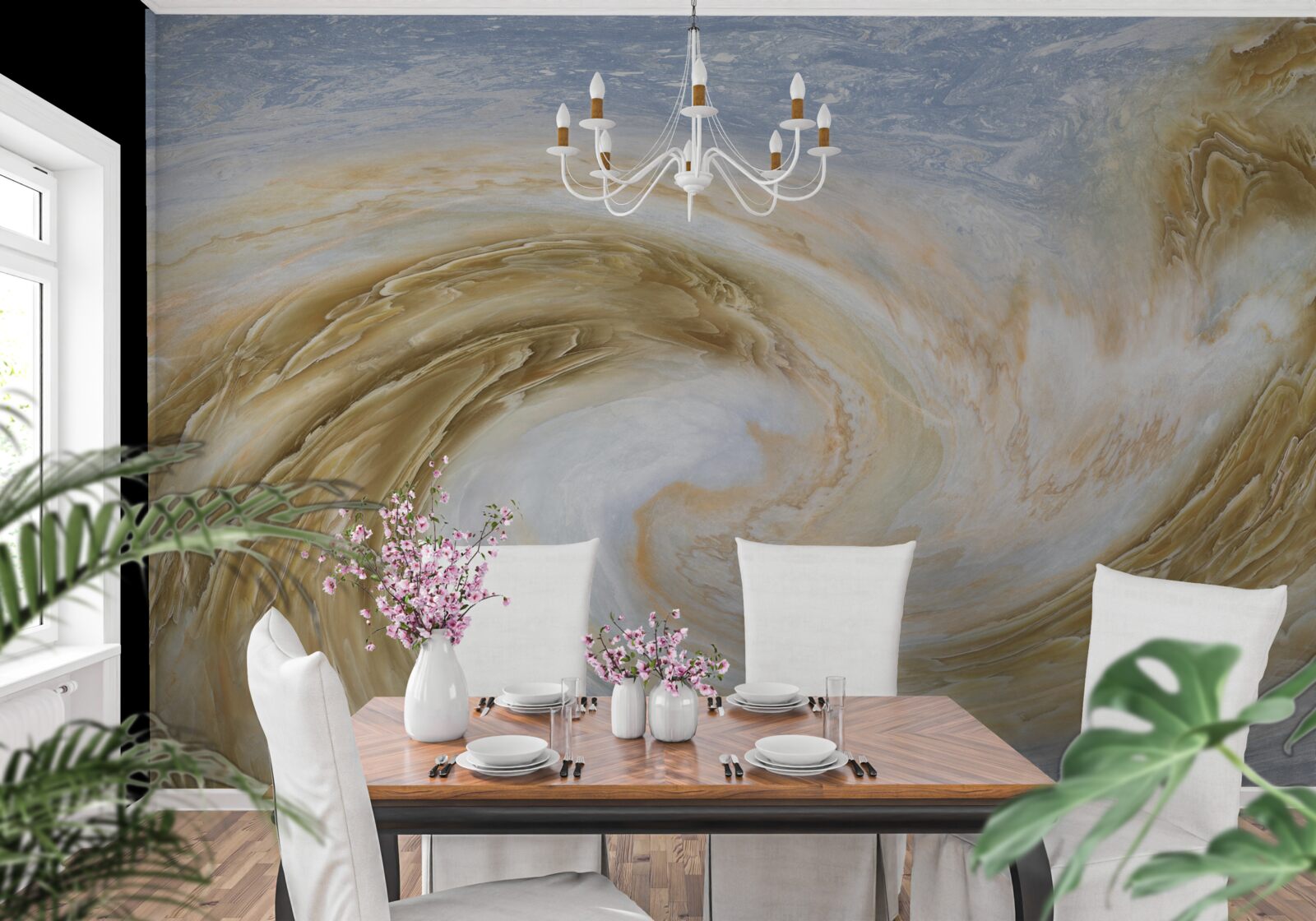 Фотошпалери контакт між двома циклонами