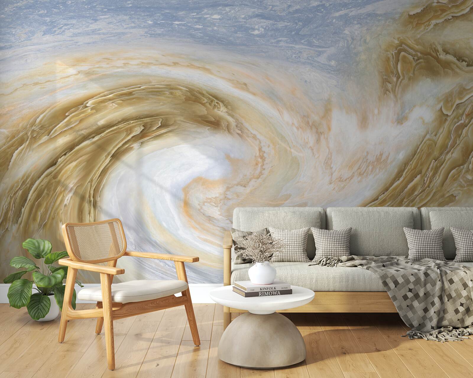 Фотошпалери контакт між двома циклонами