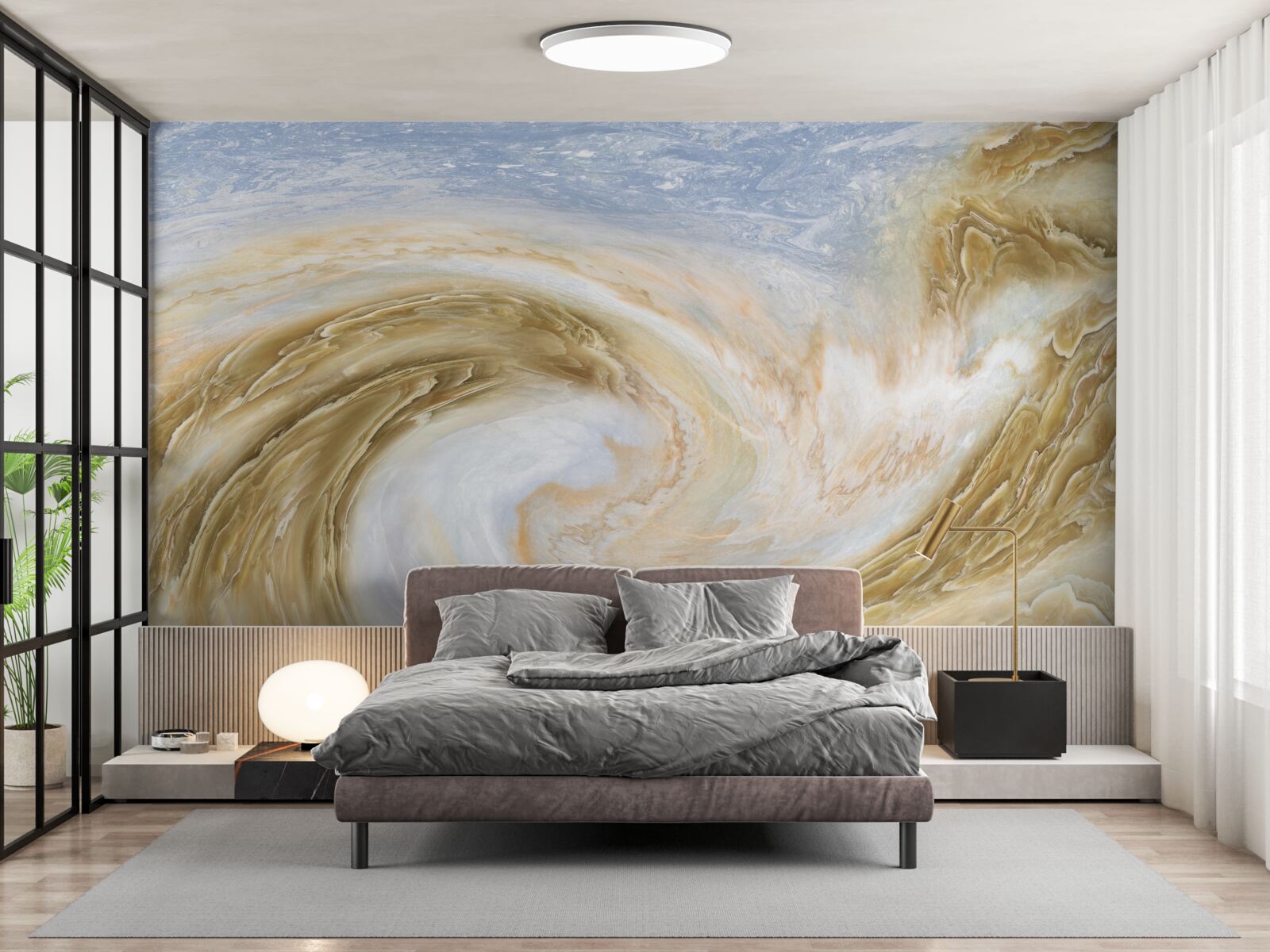 Фотошпалери контакт між двома циклонами