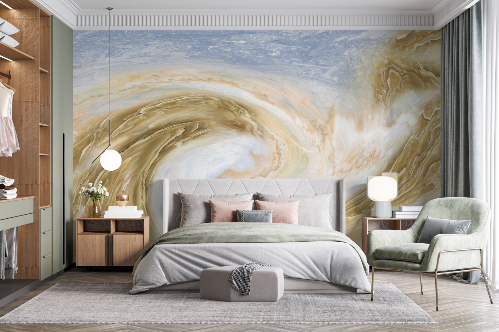 Фотошпалери контакт між двома циклонами