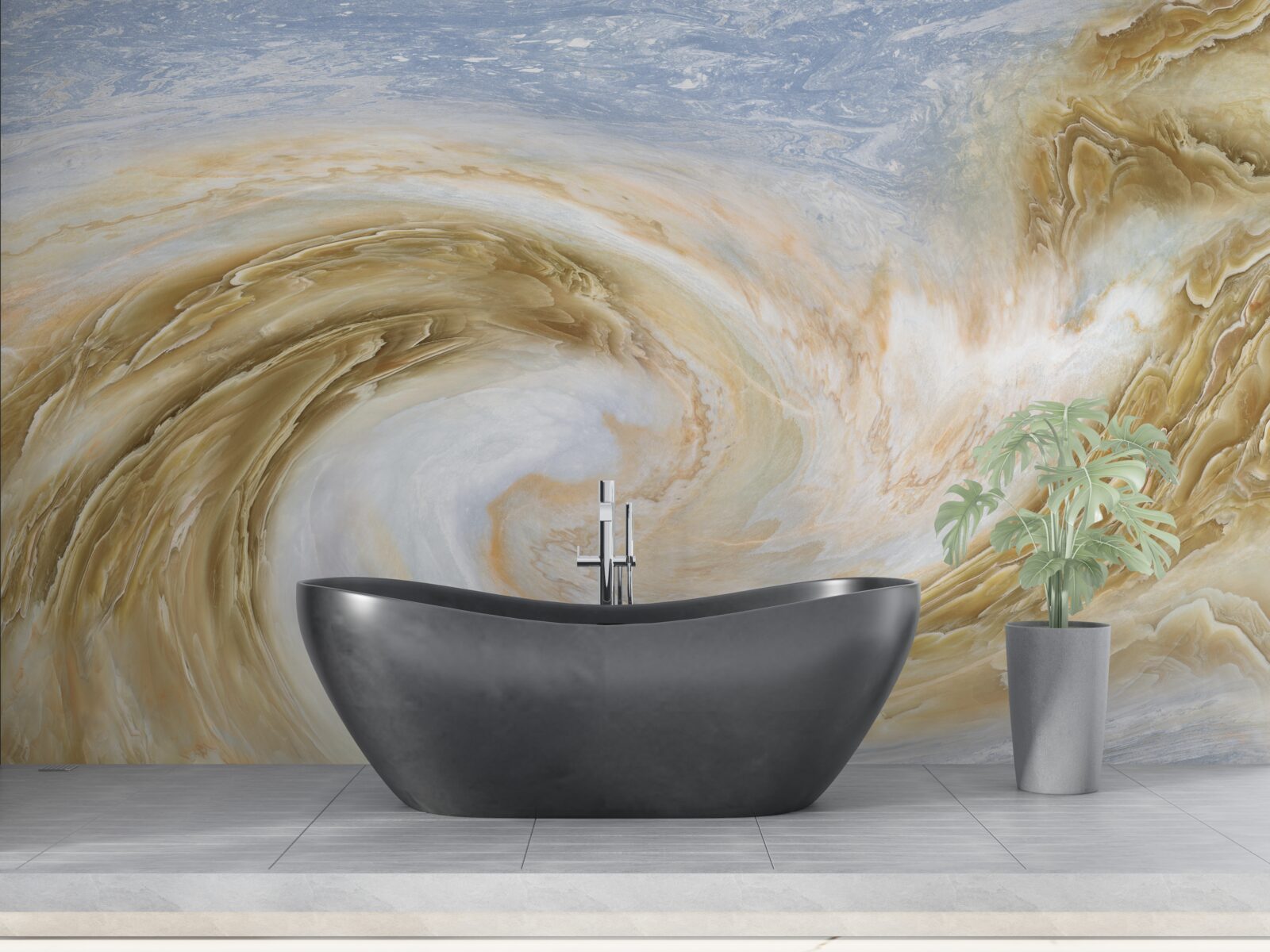 Фотошпалери контакт між двома циклонами