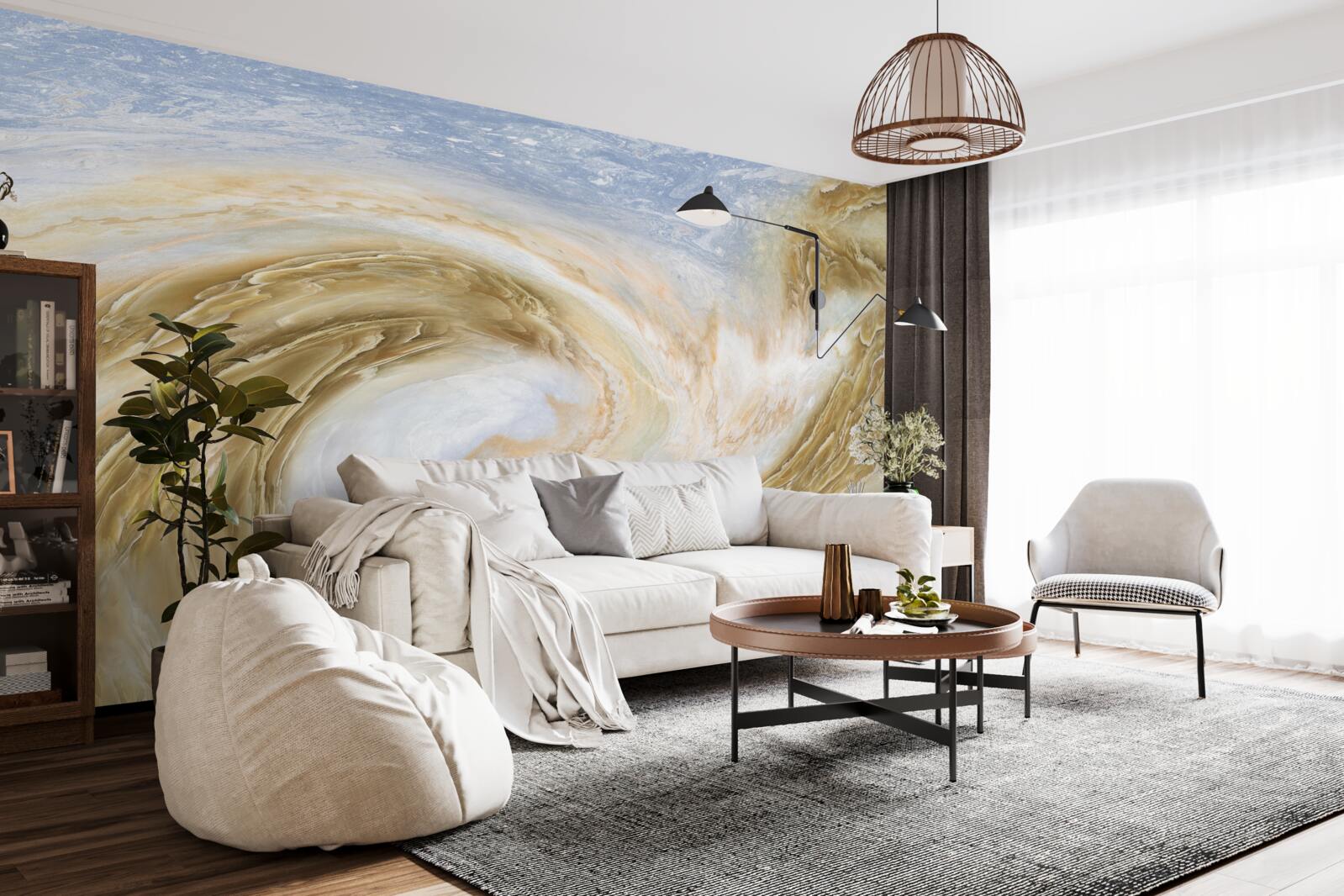 Фотошпалери контакт між двома циклонами