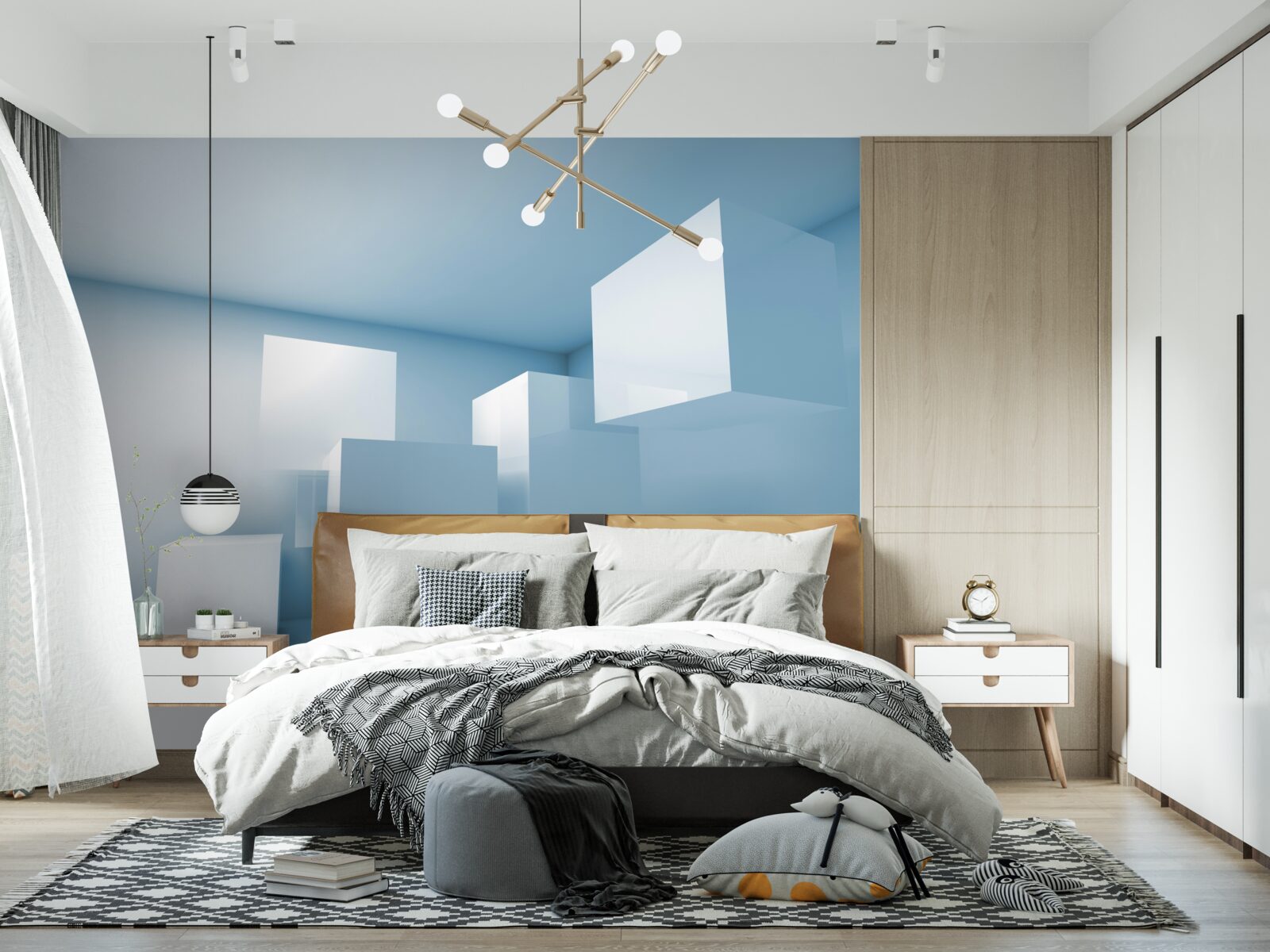 Фотошпалери абстрактна геометрична структура