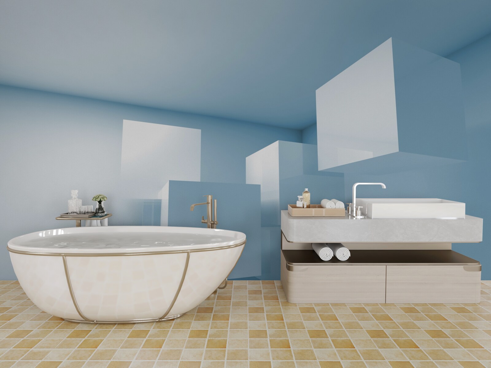 Фотошпалери абстрактна геометрична структура