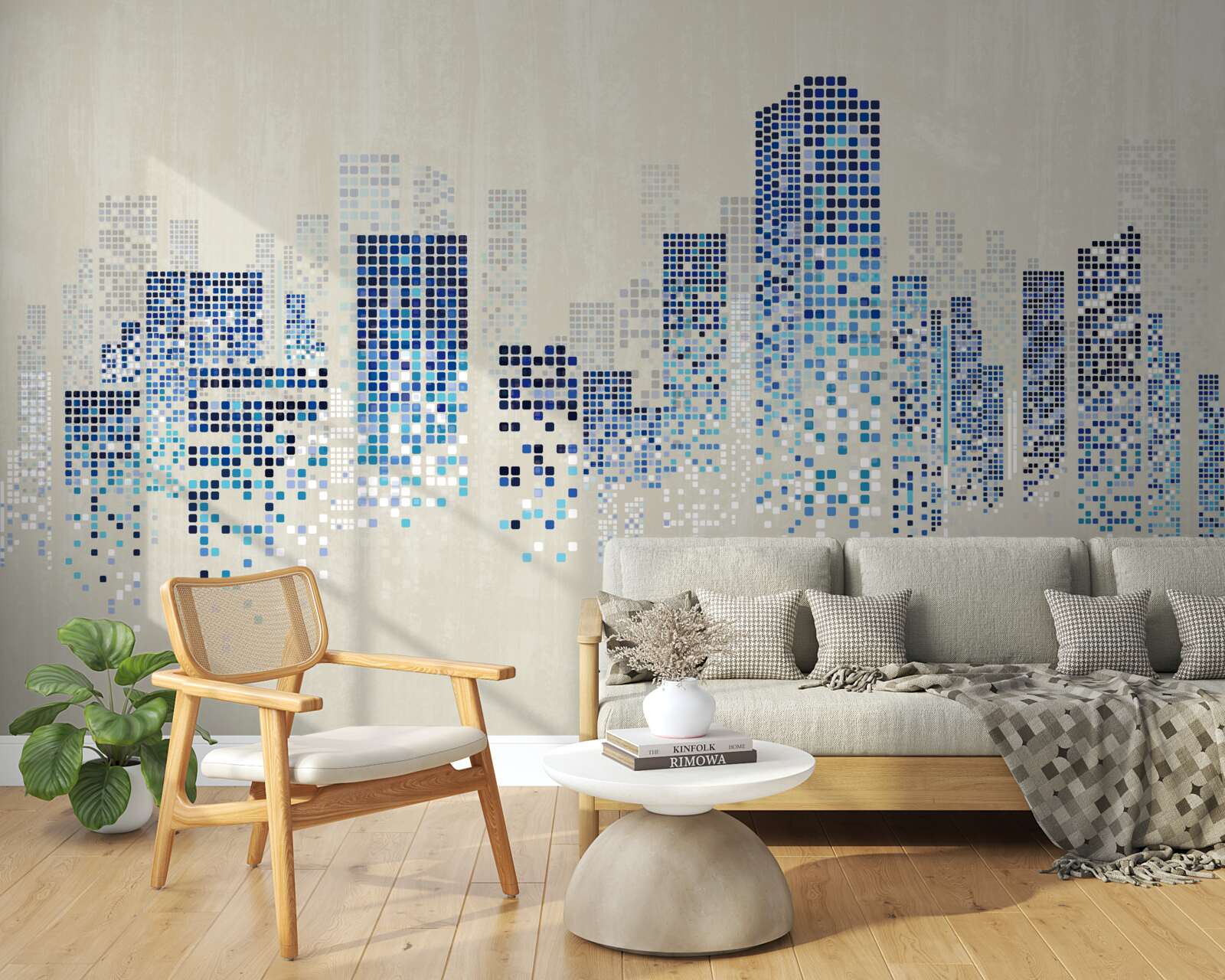 Фотошпалери сучасні будівлі з перфорацією