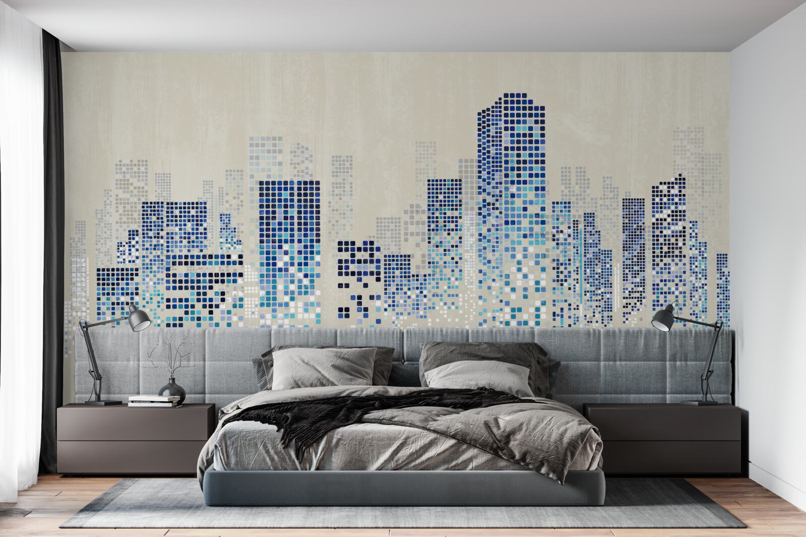 Фотошпалери сучасні будівлі з перфорацією