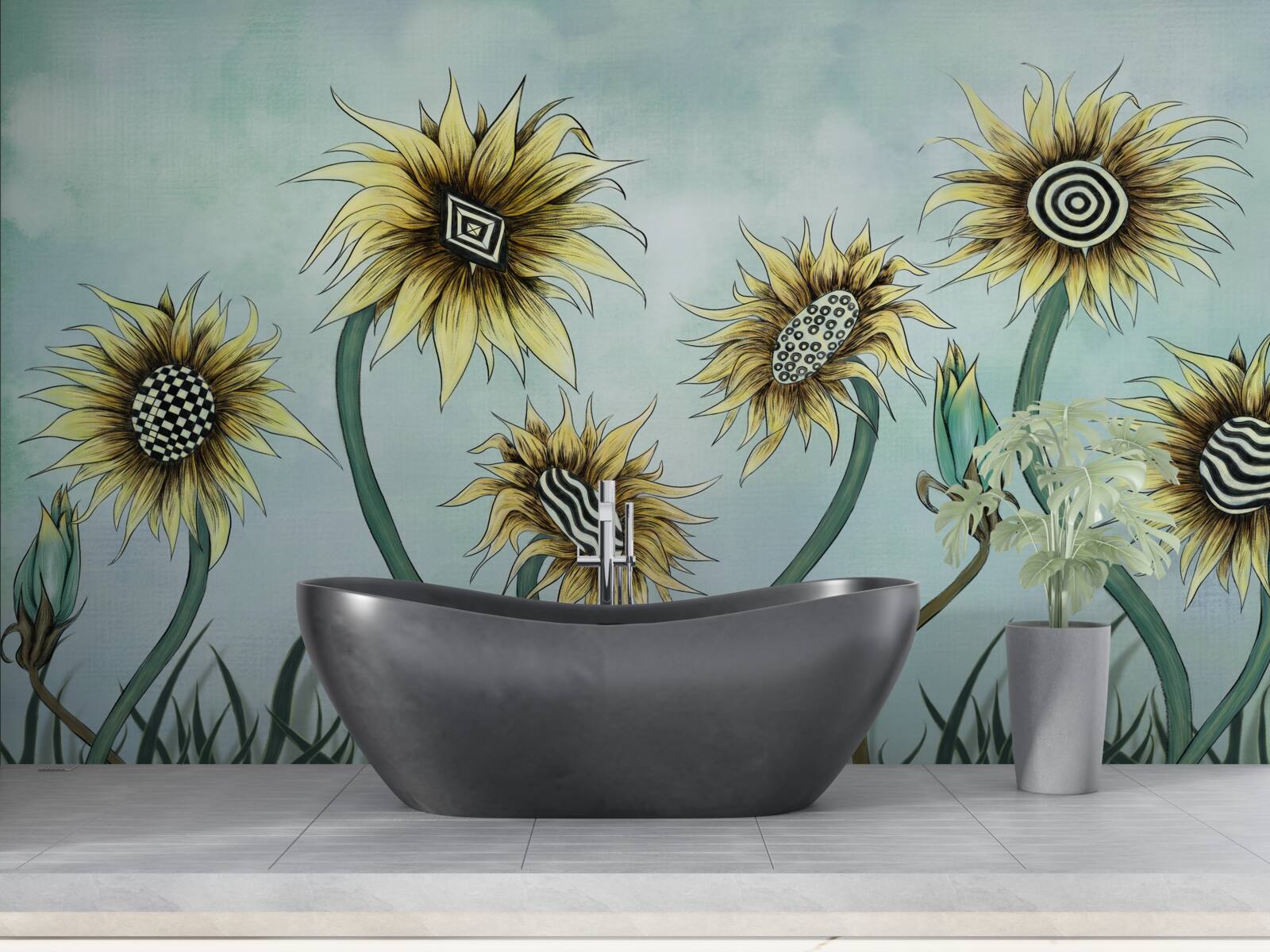 Фотошпалери дивовижні золоті бутони