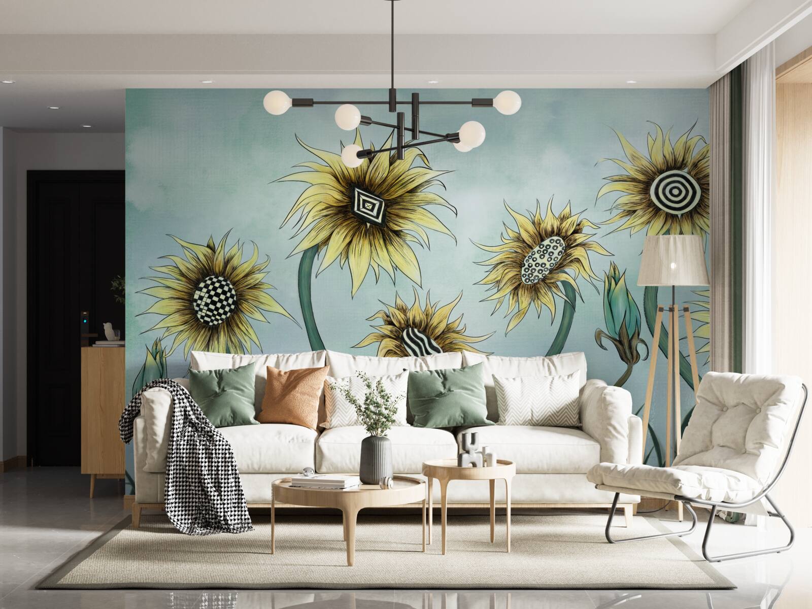 Фотошпалери дивовижні золоті бутони