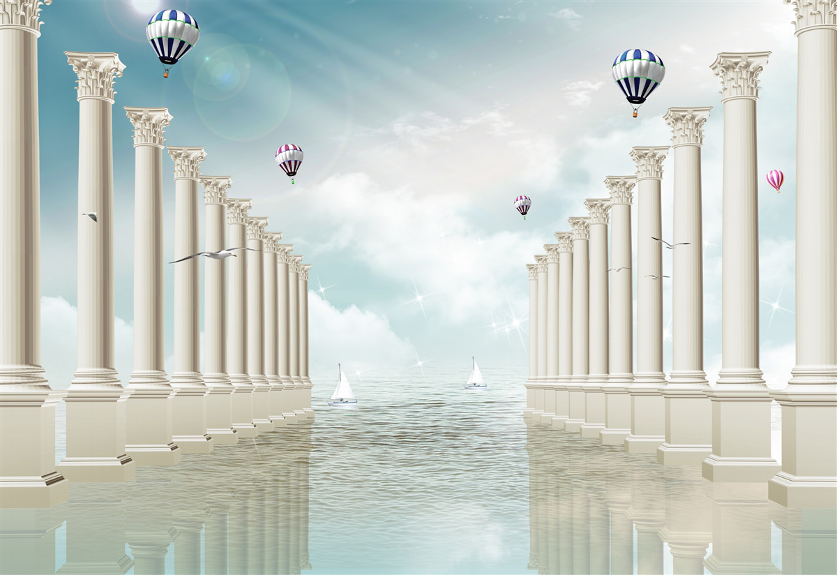 Фотошпалери Єгипетські арки на тлі блакитного неба