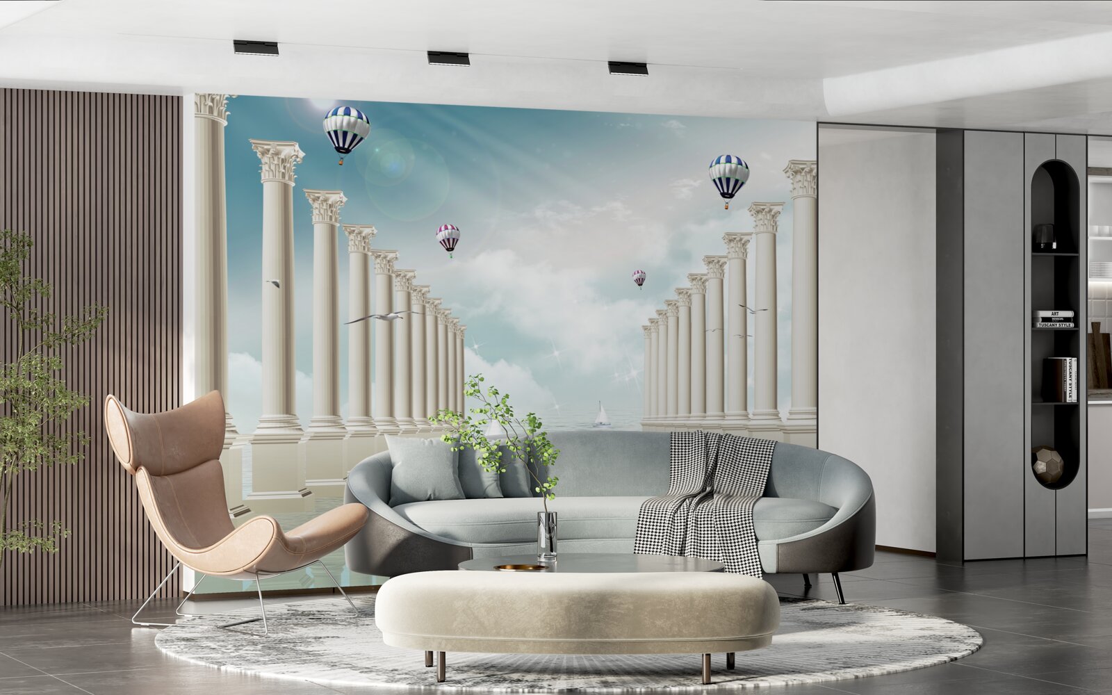 Фотошпалери Єгипетські арки на тлі блакитного неба