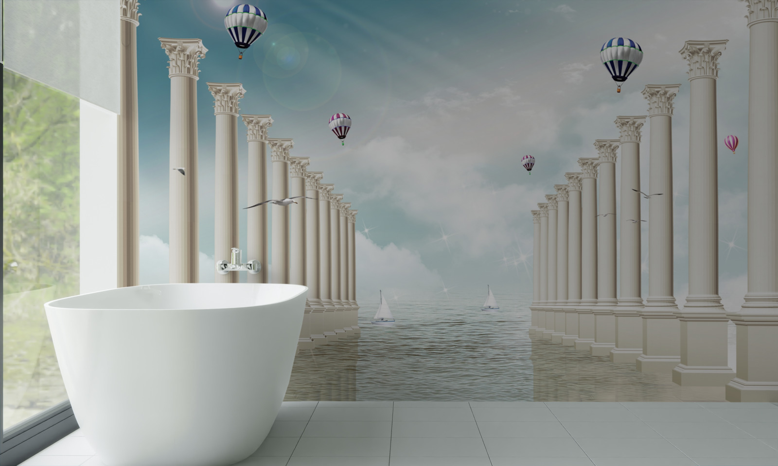 Фотошпалери Єгипетські арки на тлі блакитного неба