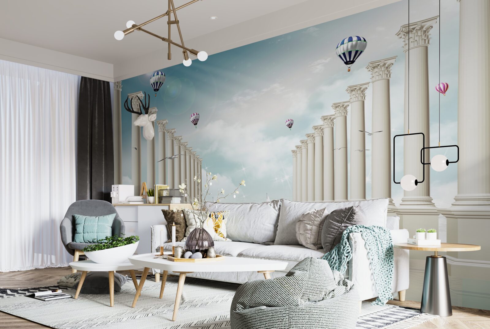 Фотошпалери Єгипетські арки на тлі блакитного неба