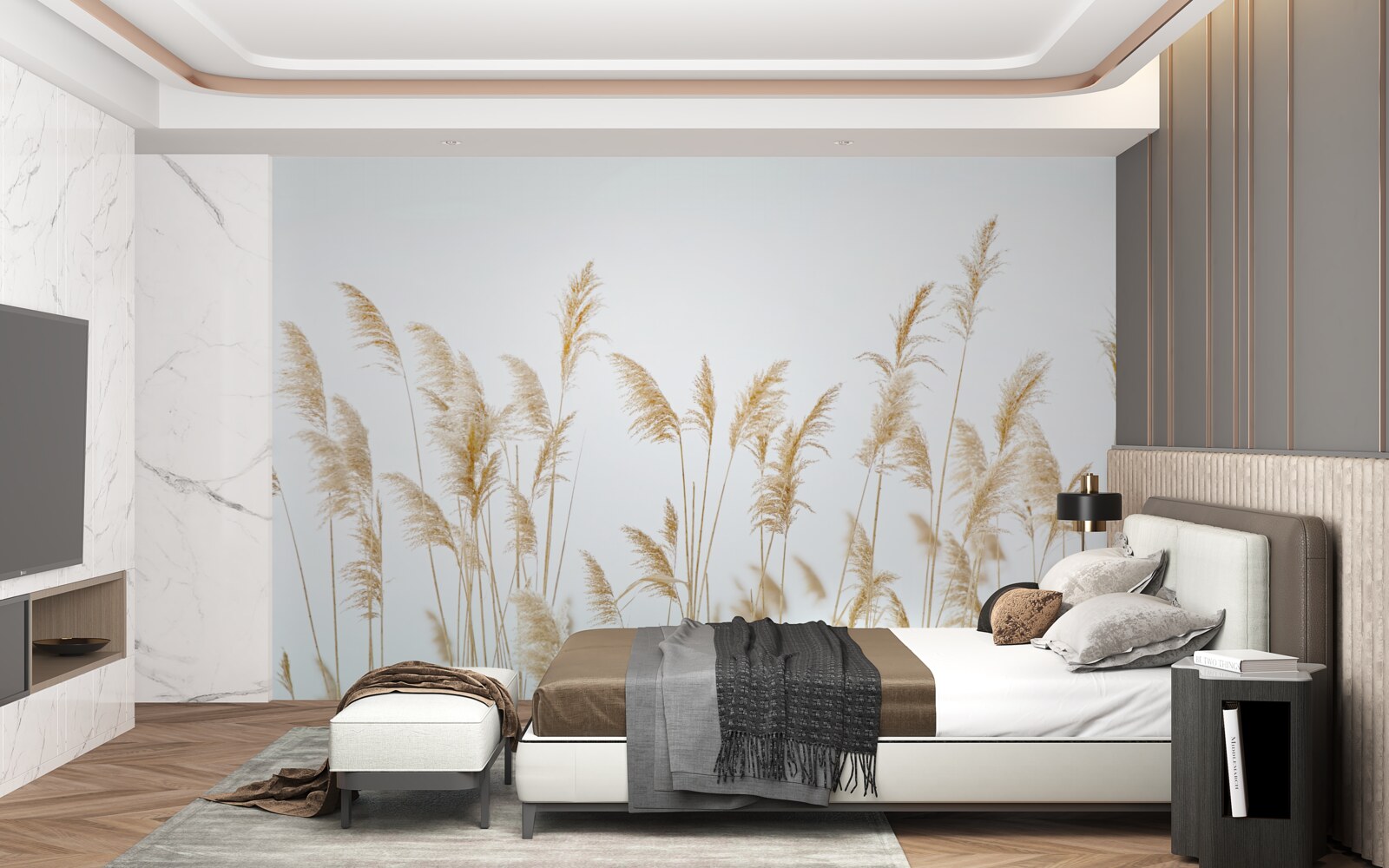 Фотошпалери туман серед очерету